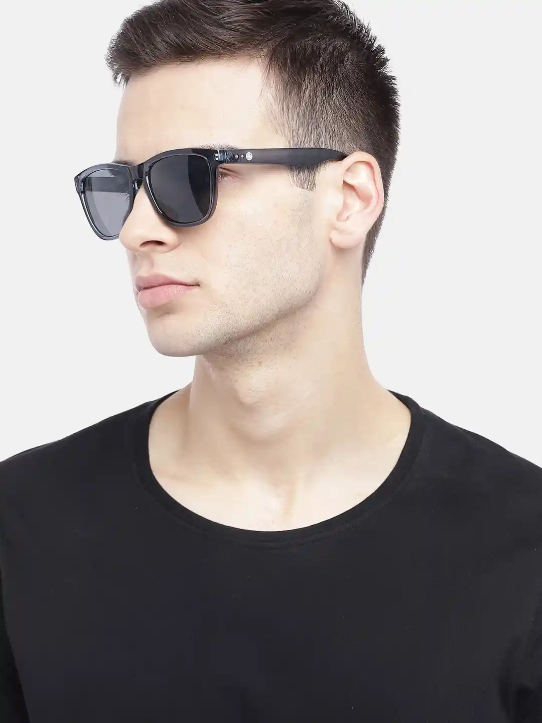 Buy Carlton London Men Black Square Sunglasses with UV Protected