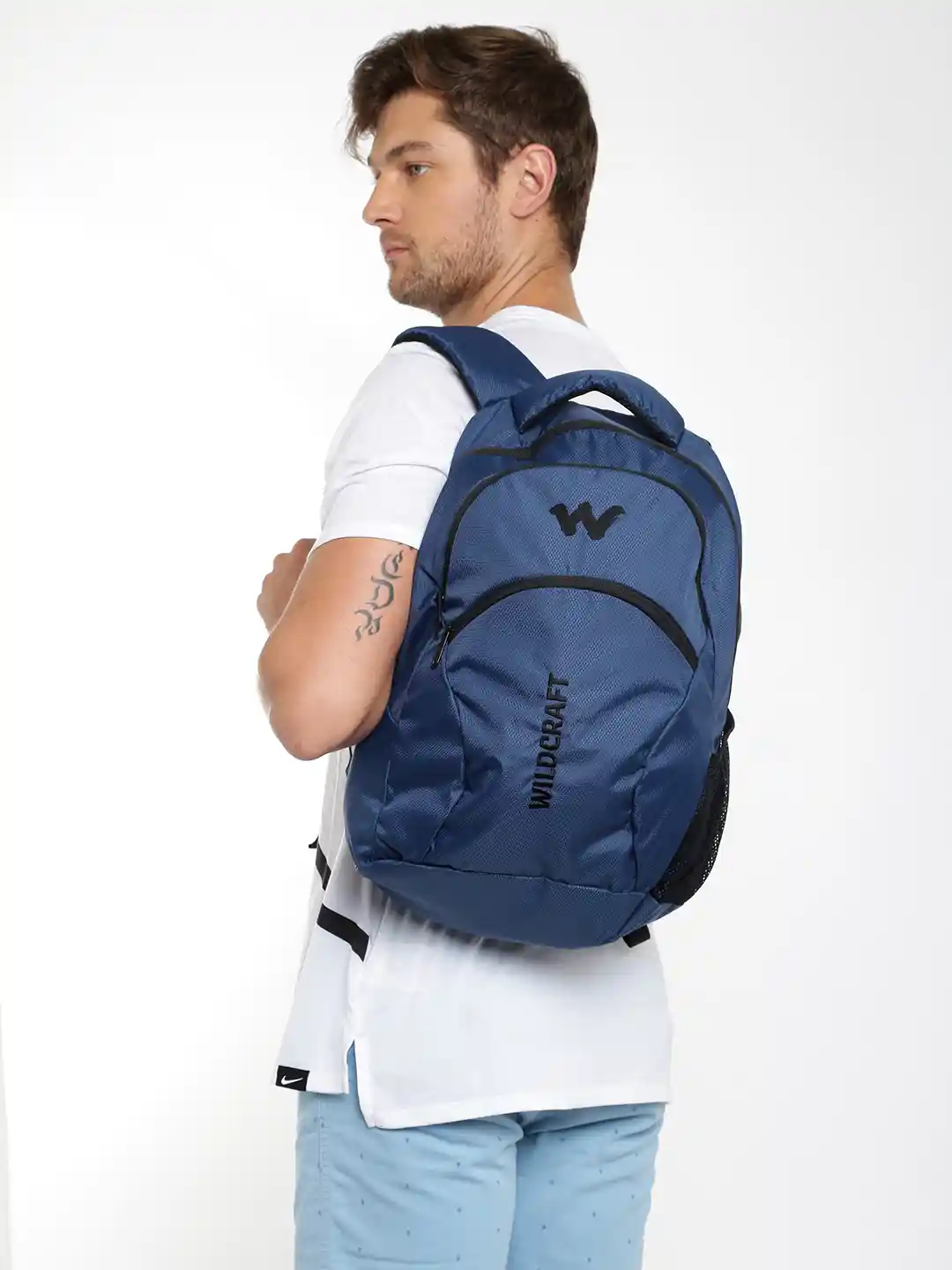 Buy Wildcraft Men Blue Ace Laptop Backpack - Backpacks for