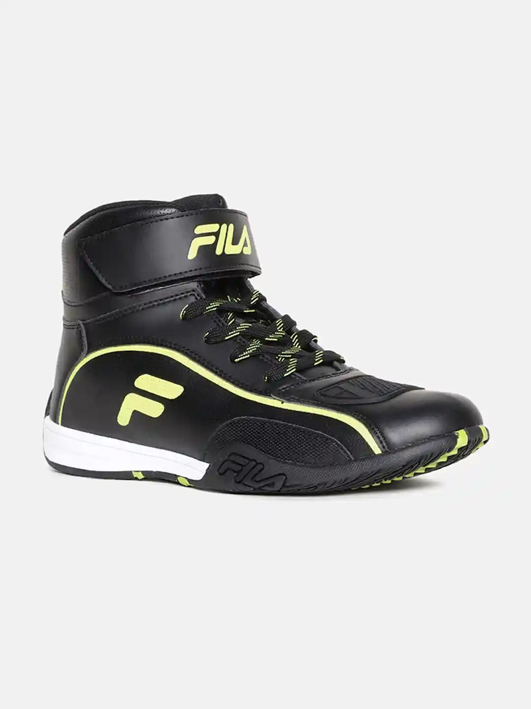 Casual Shoes Fila Shoes Velcro FILA Men Black Colourblocked High
