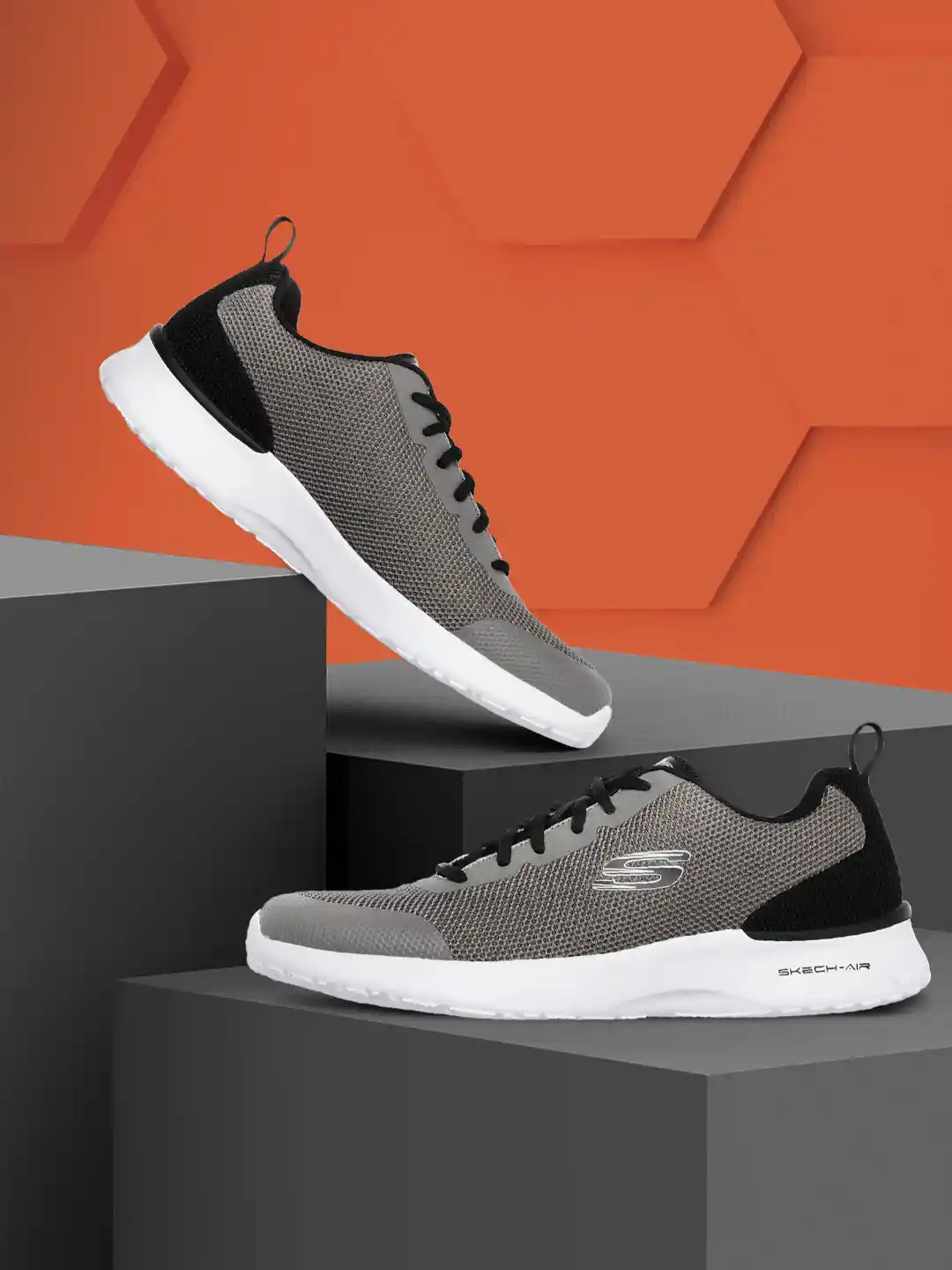 Buy Skechers Men Grey AIR DYNAMIGHT WINLY Running Shoes Sports