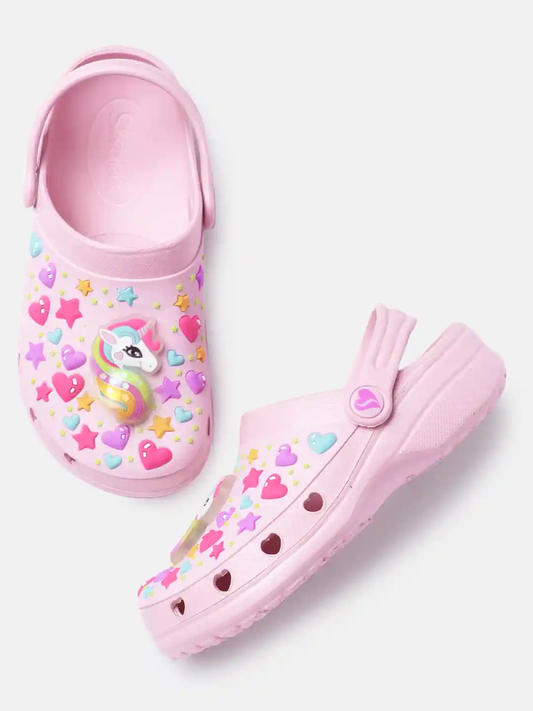 Buy Skechers Girls Pink Unicorn Embossed LED Clogs Casual Shoes