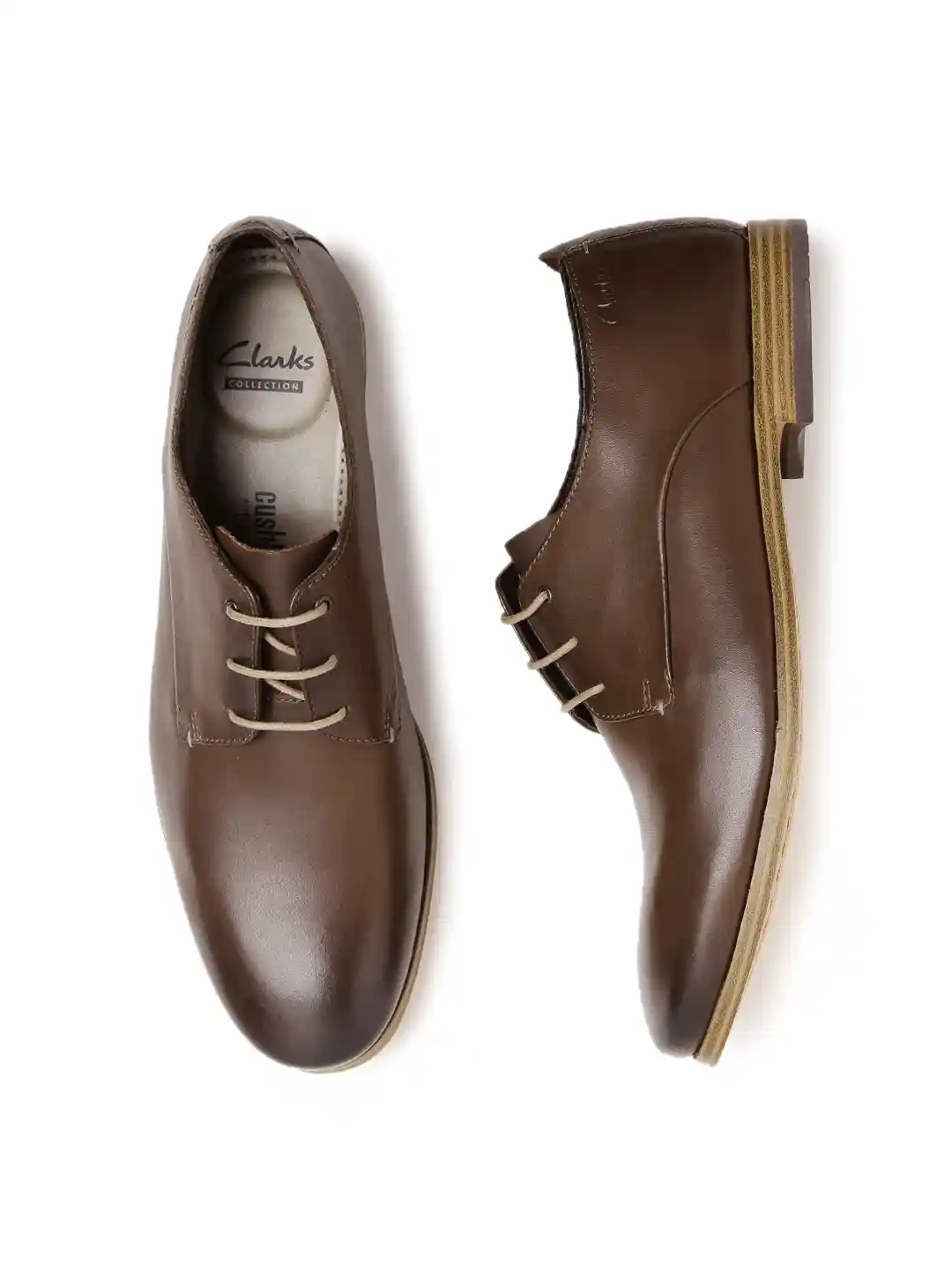 Buy Clarks Men Brown Chinlet Walk Leather Derby Shoes Formal