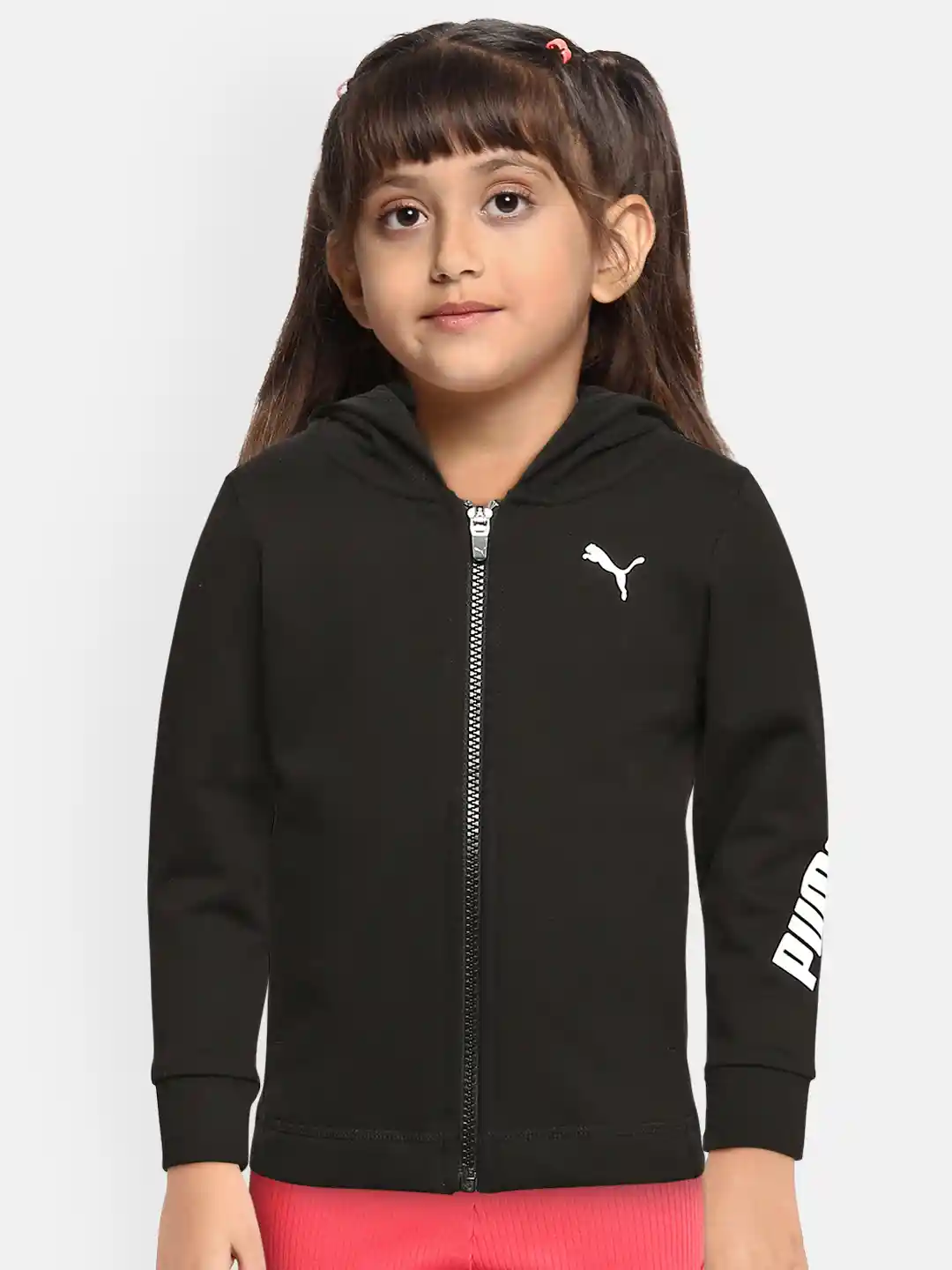 Buy Puma Girls Black Modern Sports Full-Zip Hooded DryCell