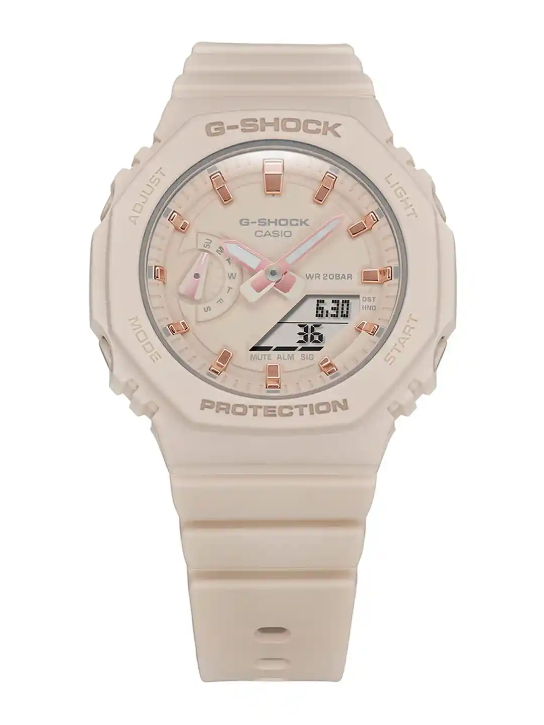 CASIO Women G-Shock GMA-S2100-4ADR Pink Analog-Digital Dial Pink Resin  Strap Watch G1109