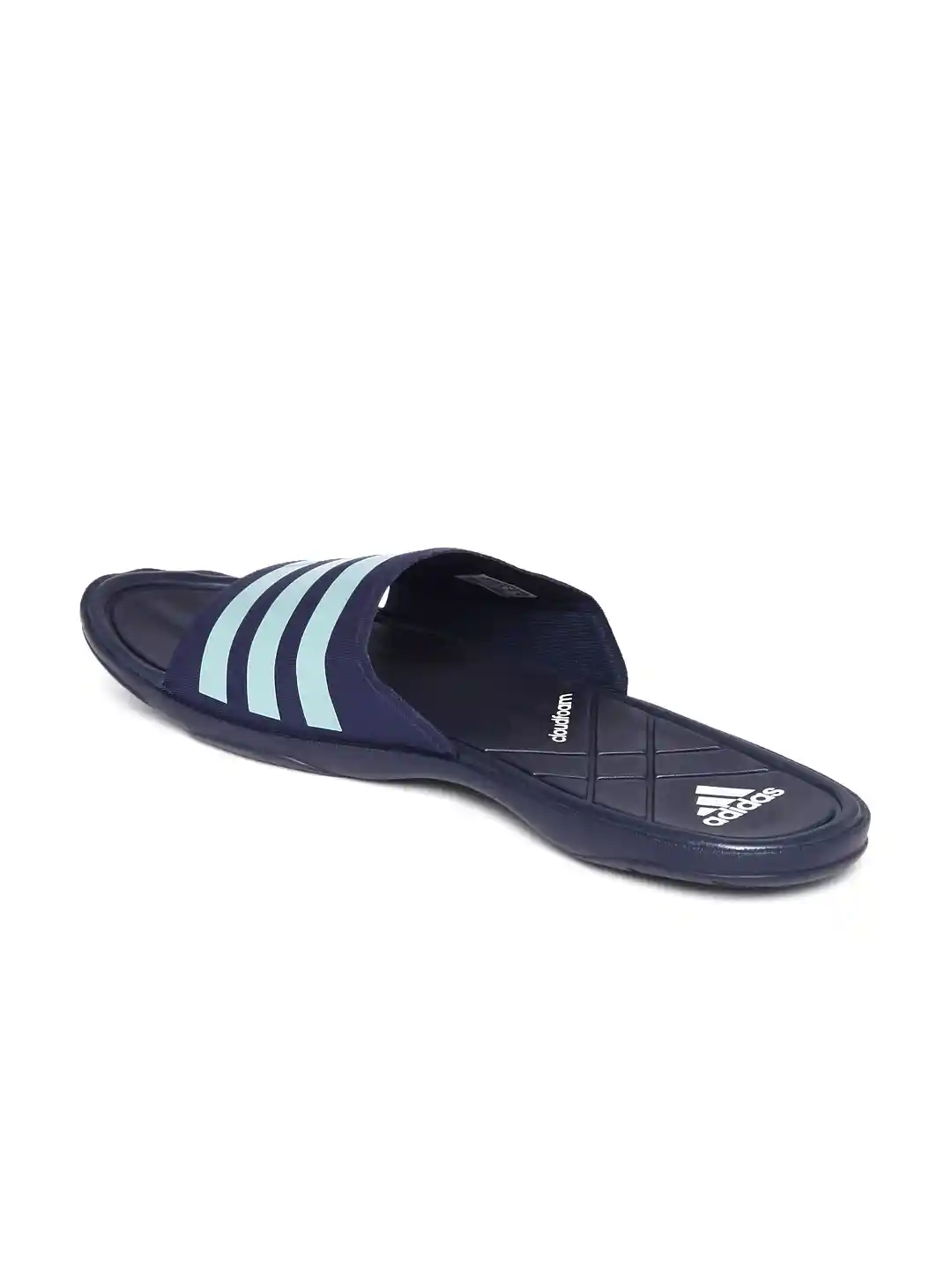 Buy ADIDAS Men Navy Light Blue Adipure CF Striped Flip-Flops