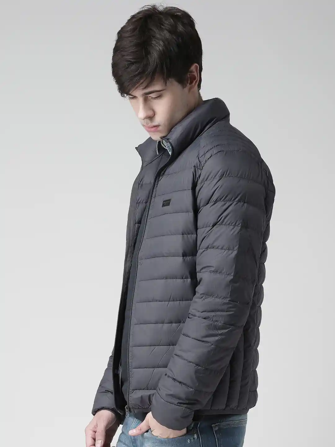 Buy BLEND Grey Puffer Jacket Jackets for Men 1501706 Myntra