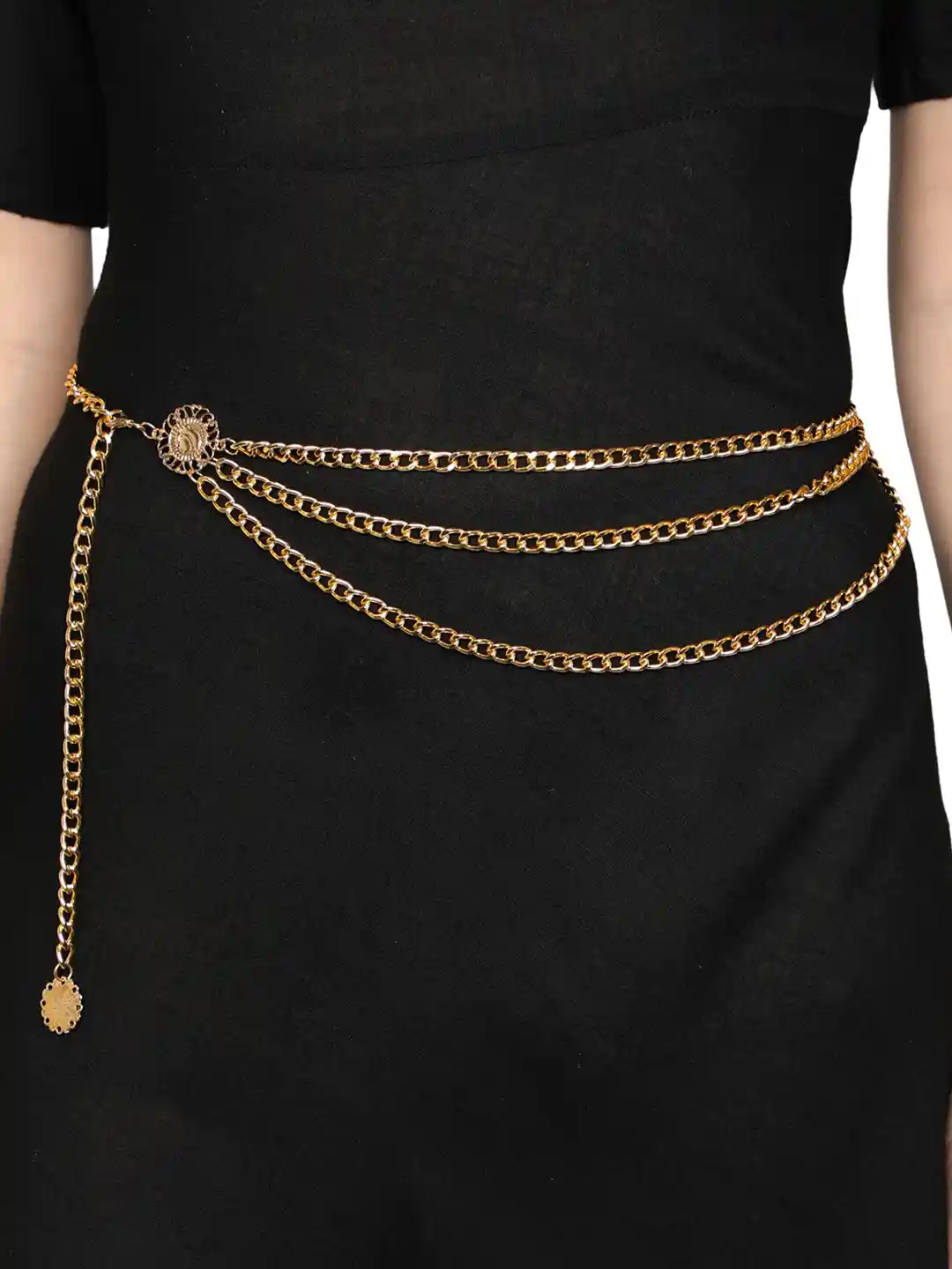 Buy AQUASTREET Women Gold-Toned Layered Chain Belt Belts for