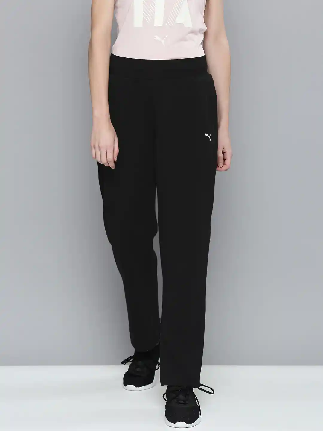 Buy Puma Women Black Solid Essentials Sweat Pants Track Pants