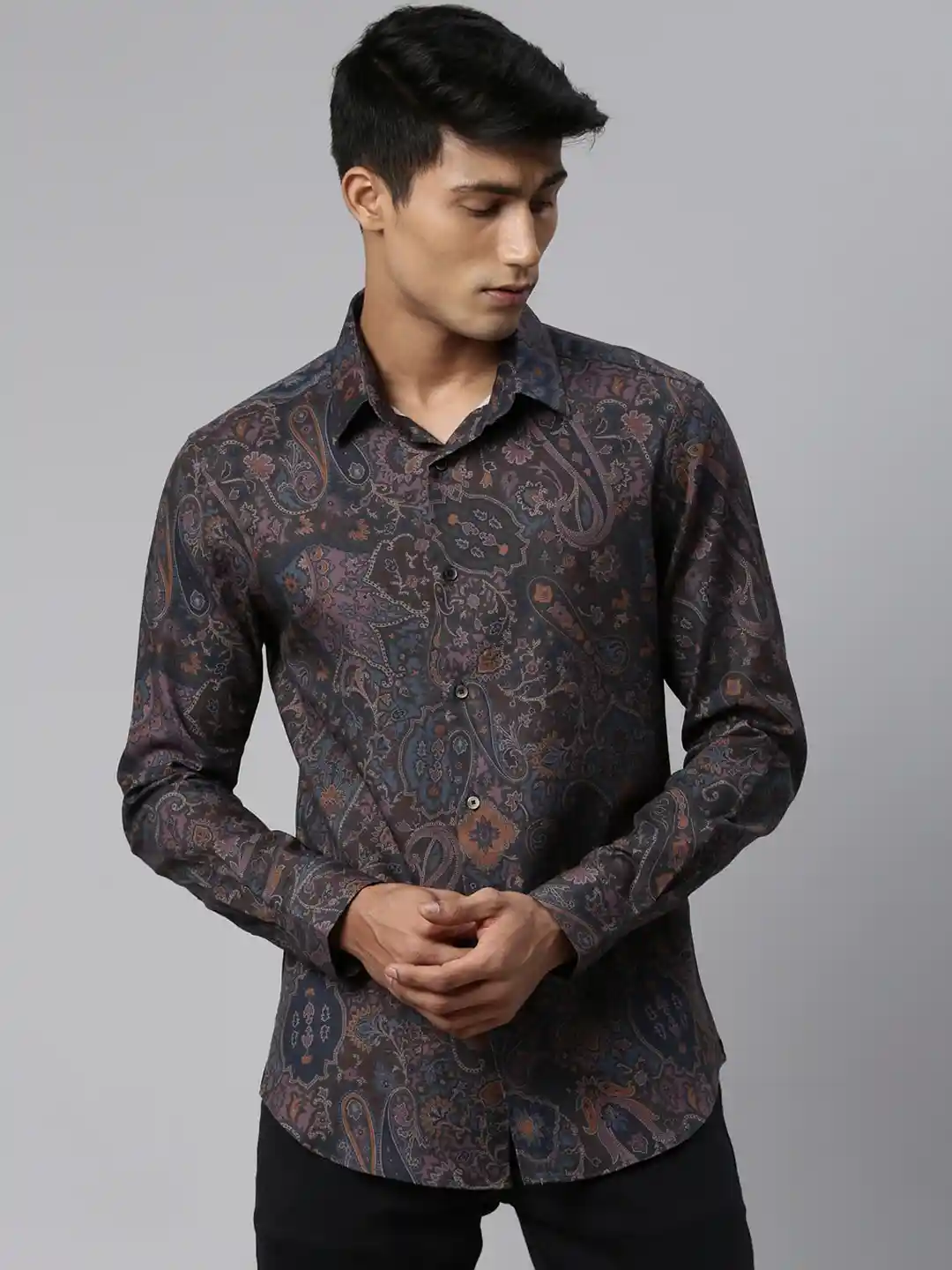 Buy RARE RABBIT Men Paizer Regular Fit Printed Shirt Shirts for