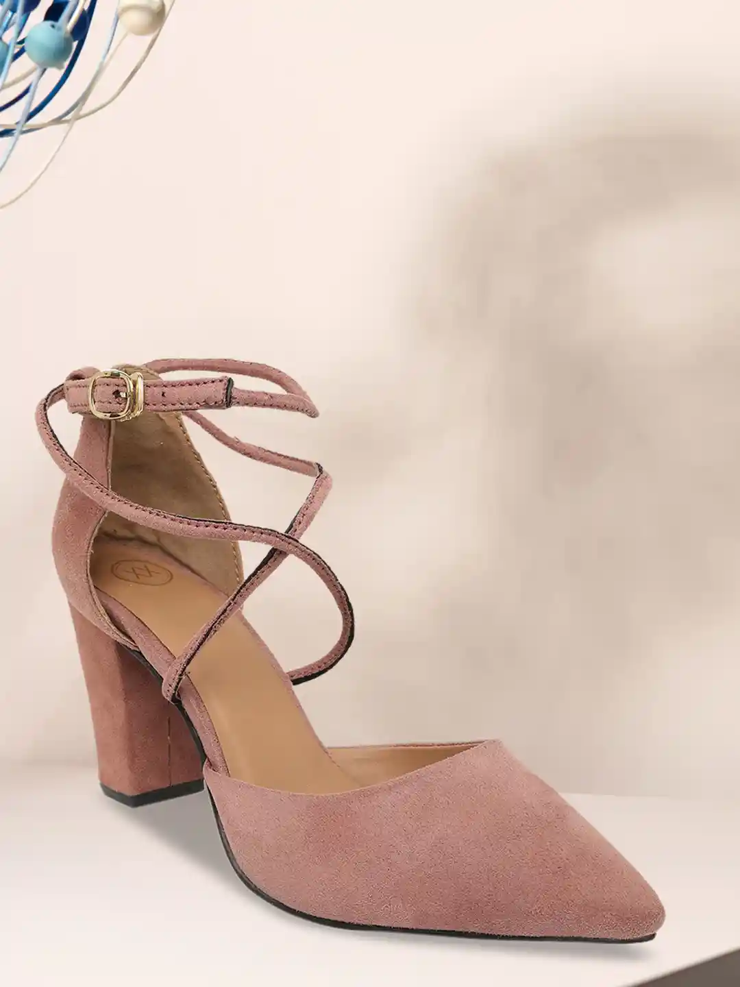 Ankle Strap Suede Pink Court Shoes Buy 20Dresses Pink Suede