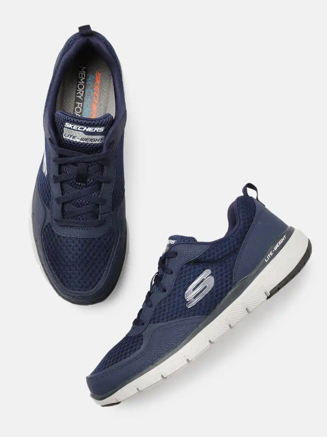 Buy Skechers Men Navy Blue FLEX ADVANTAGE Lightweight Sneakers