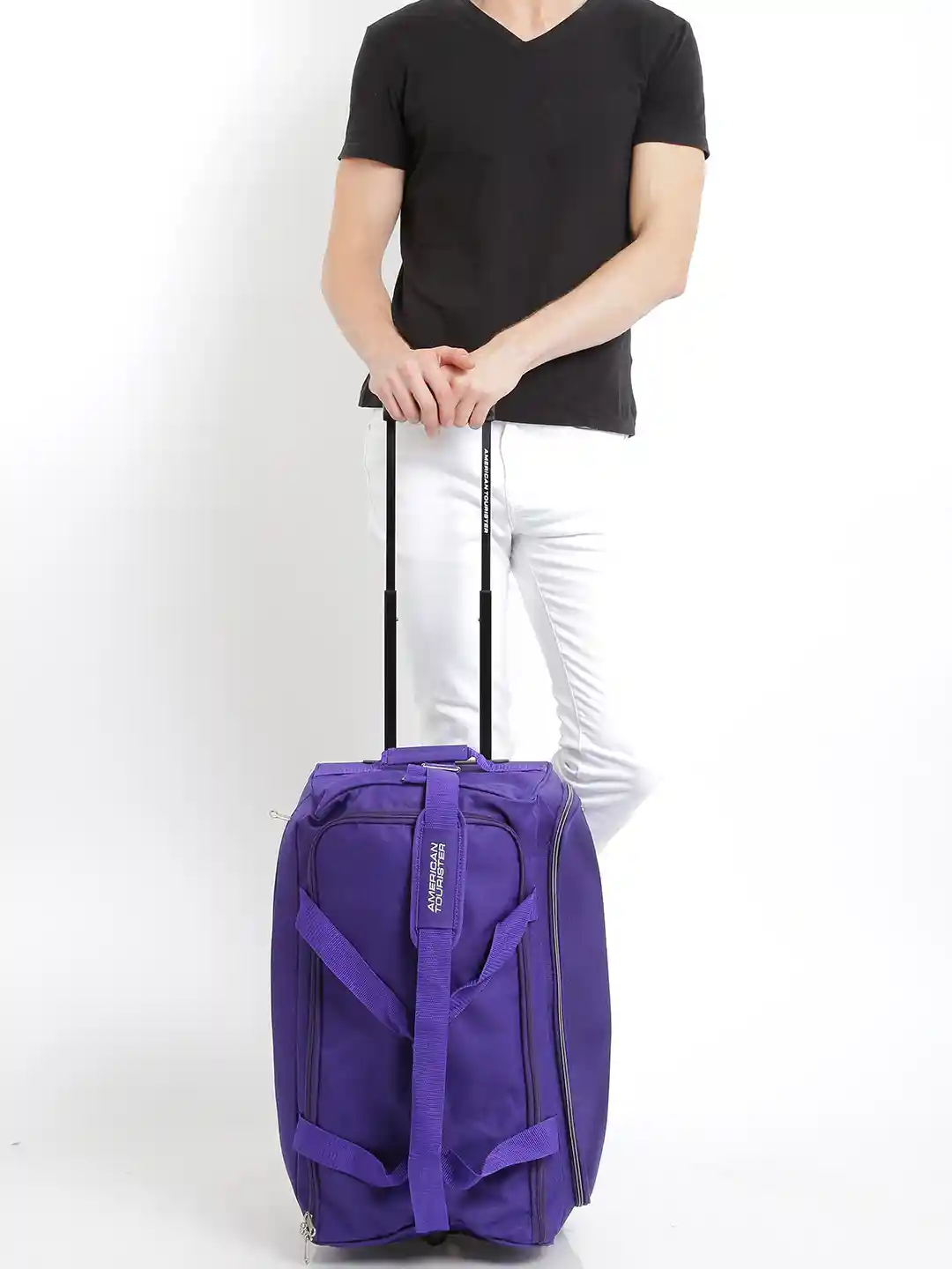 Buy AMERICAN TOURISTER Unisex Purple Midas Trolley Duffel Bag