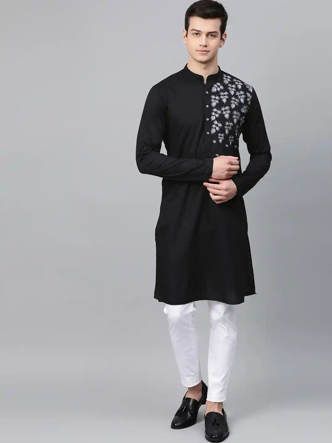 Edge Black Kurta Pajama 2021 Black Kurta Kurta Pajama New Look