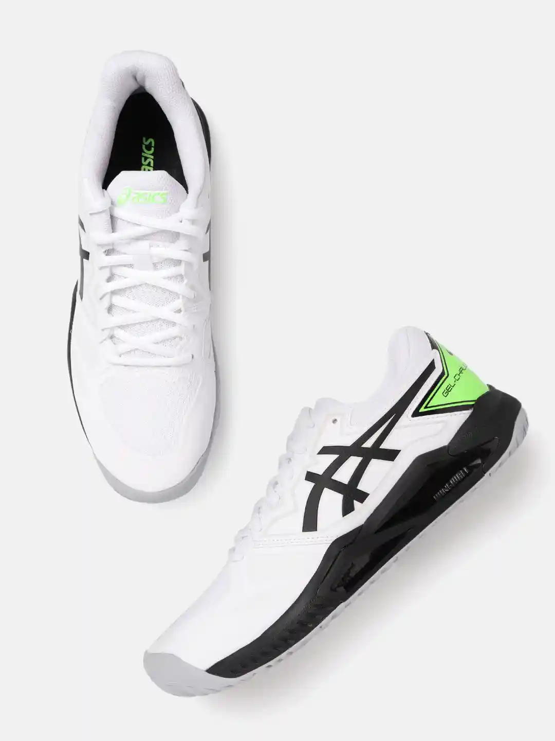 Buy ASICS Men White Black Woven Design Gel-Challenger 13 Tennis