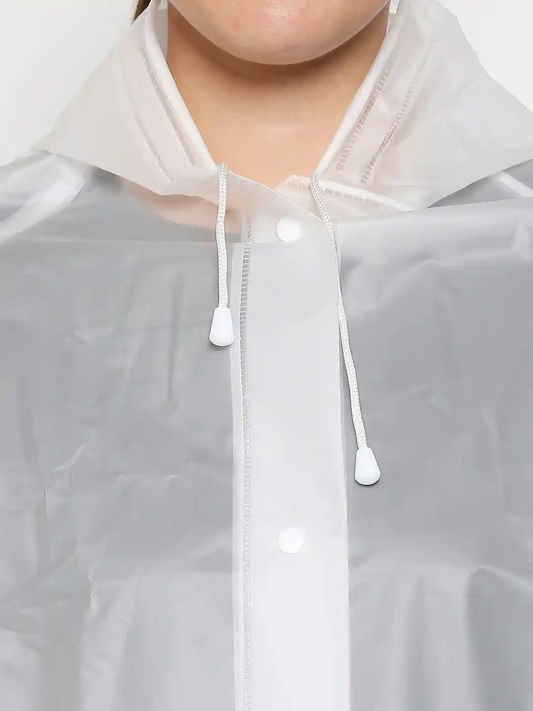 Buy 20Dresses Women Transparent Solid Comfort-Fit Knee-Length Rain