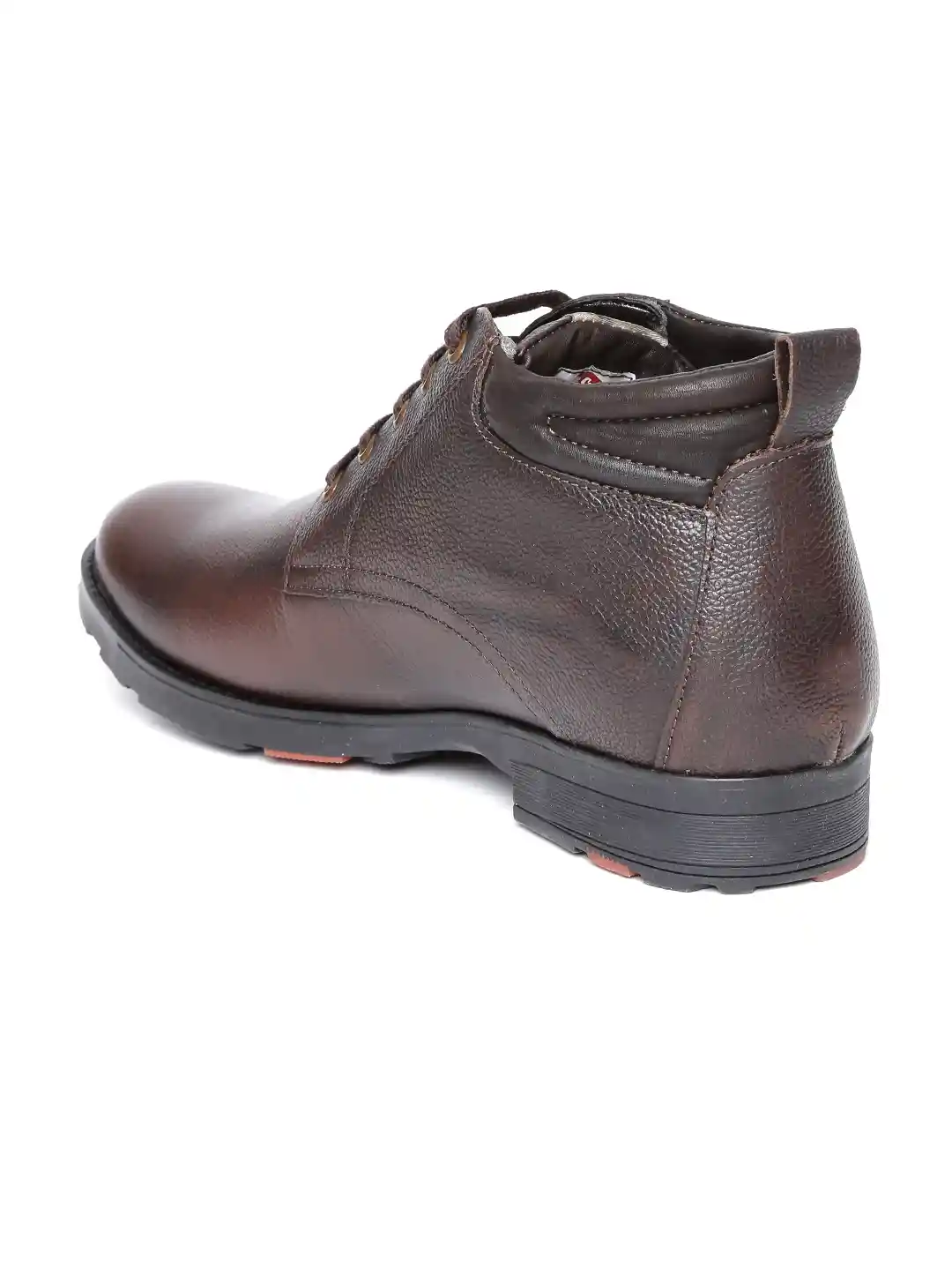 Buy Lee Cooper Men Brown Mid-Top Leather Casual Shoes Casual