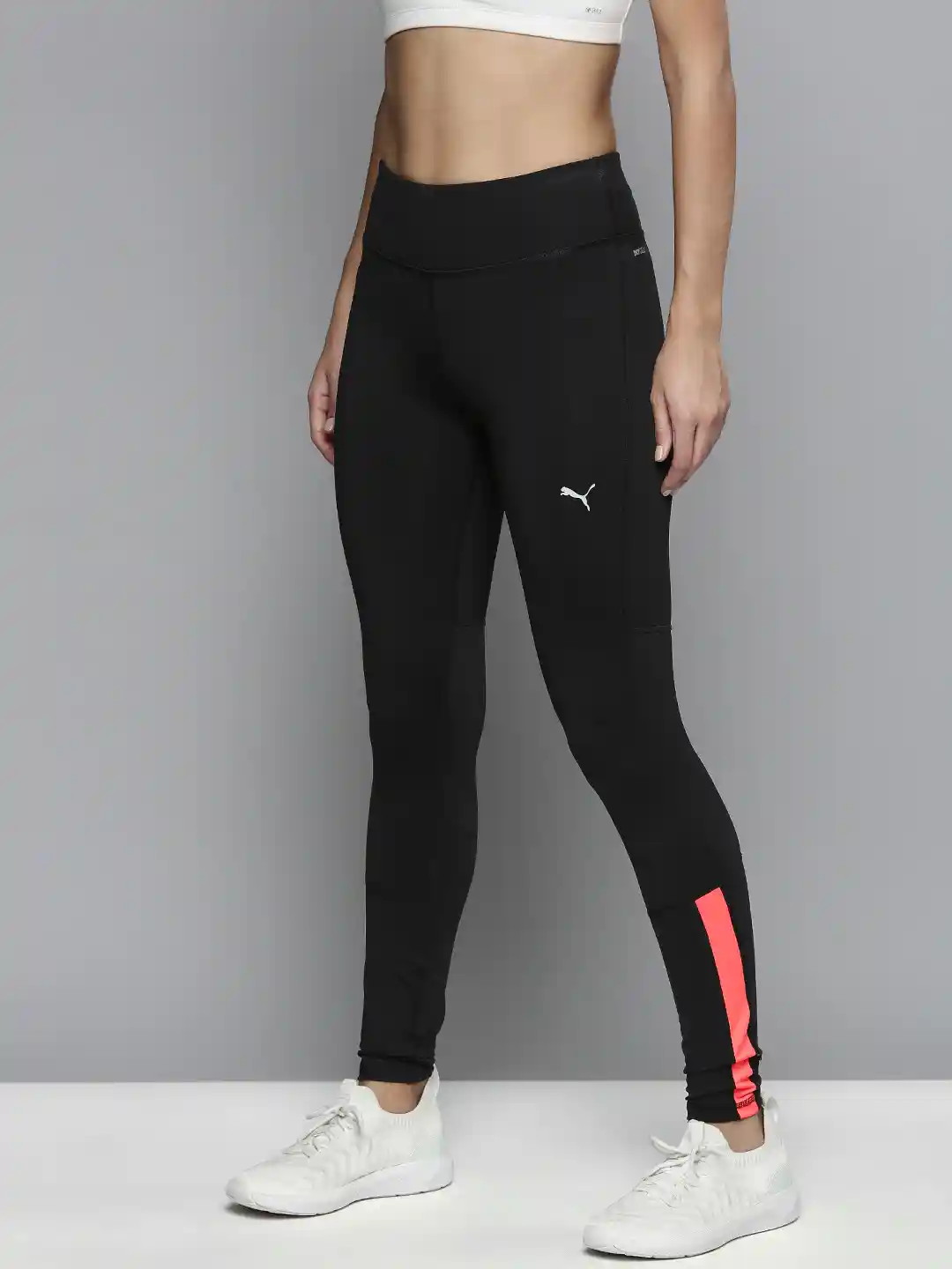 Puma Women Black Solid Slim Fit dryCELL Running Tights