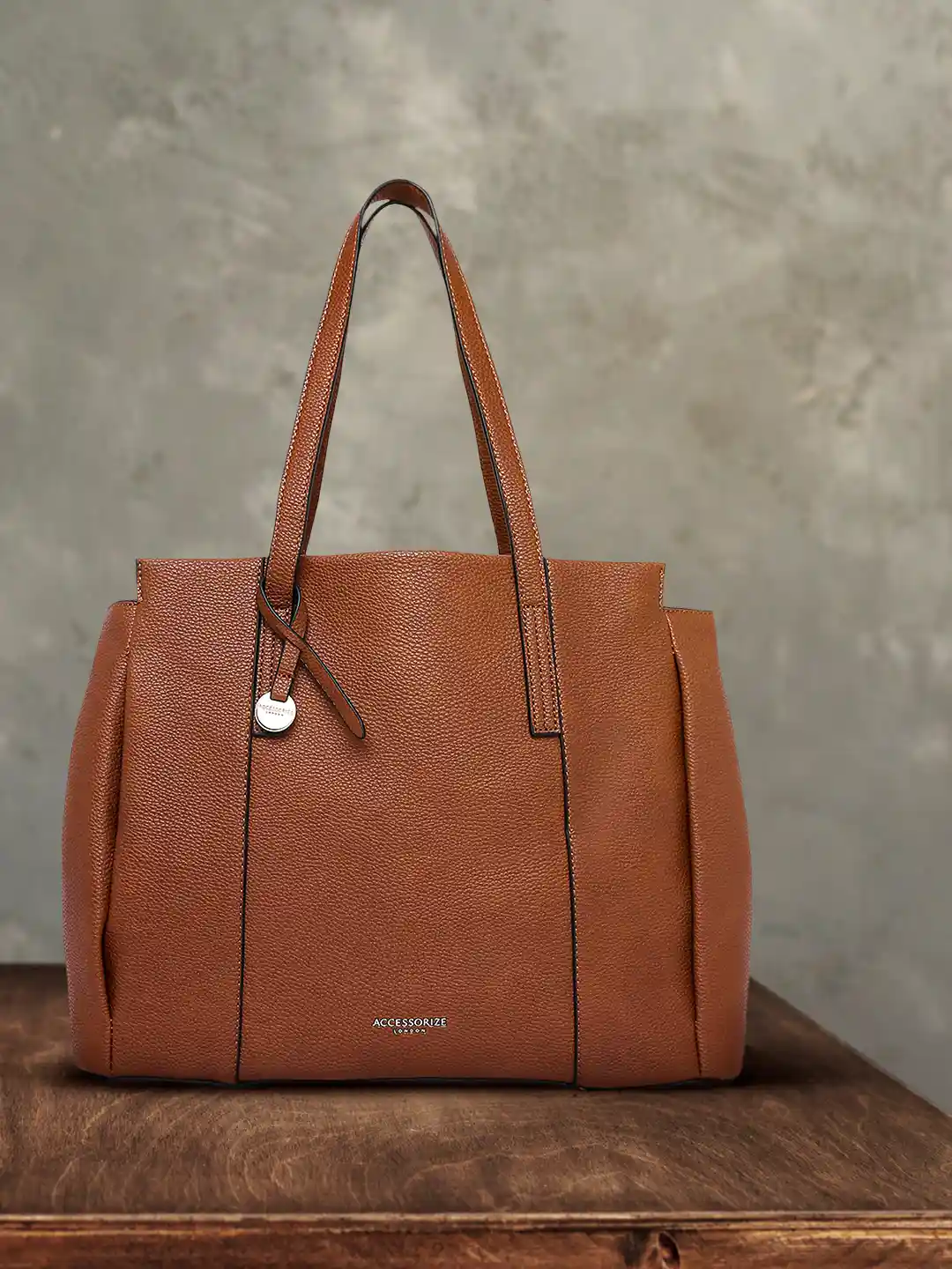 Buy Accessorize London Women Faux Leather Lauren Work Shoulder Bag