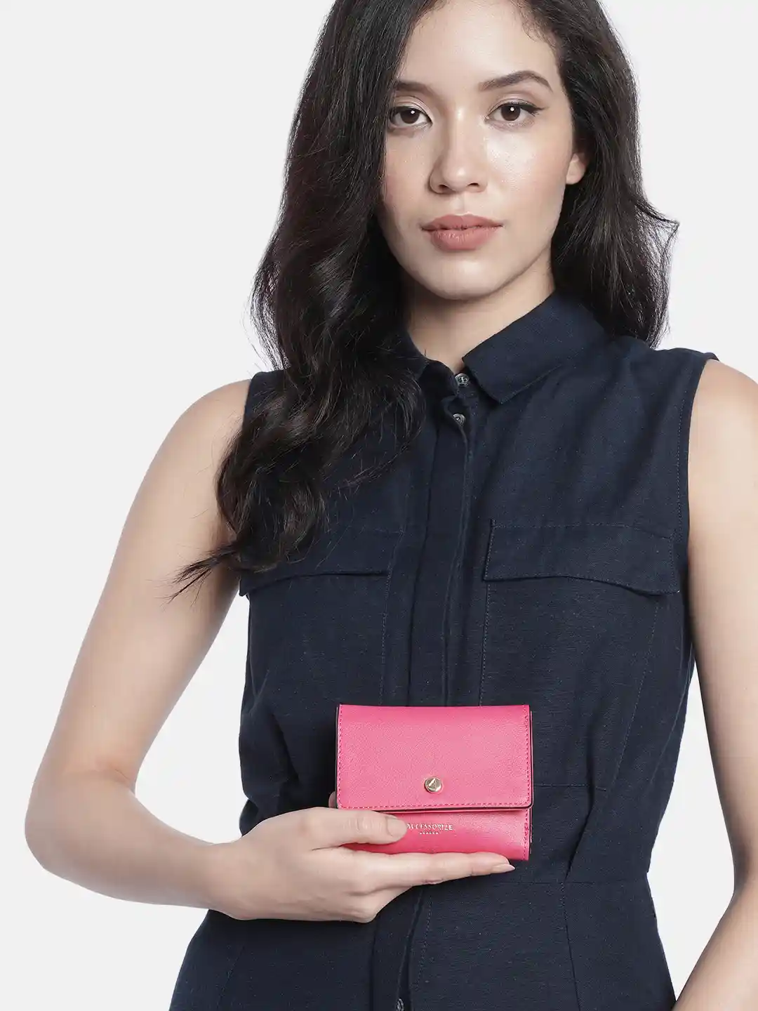 Buy Accessorize Women Fuchsia Faux Leather Stella Purse Wallet