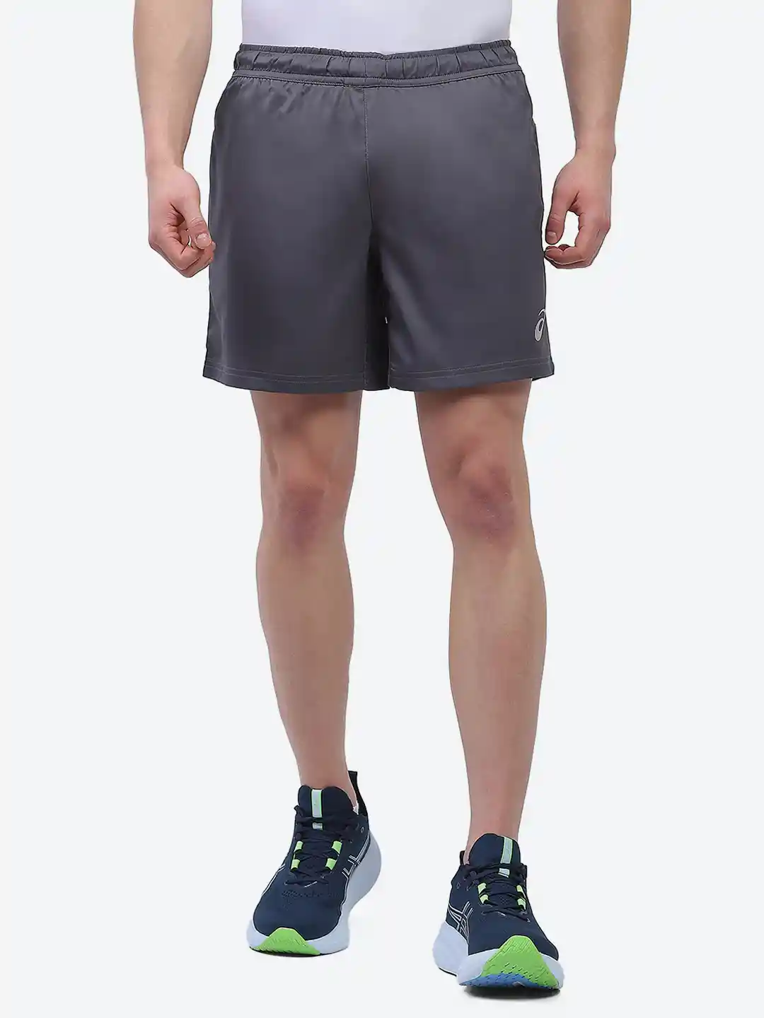 Asics Reflective ASICS Men Black Solid Slim Fit Reflective Running