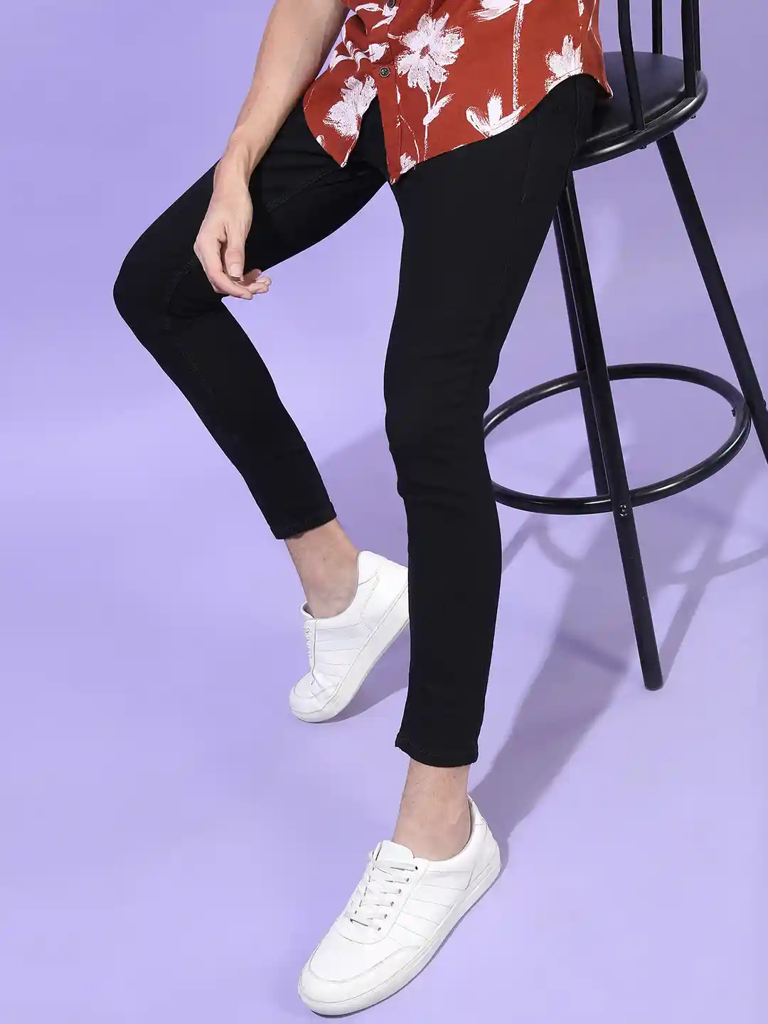 Buy HIGHLANDER Men Black Tapered Fit Jeans Jeans for Men - Main Image