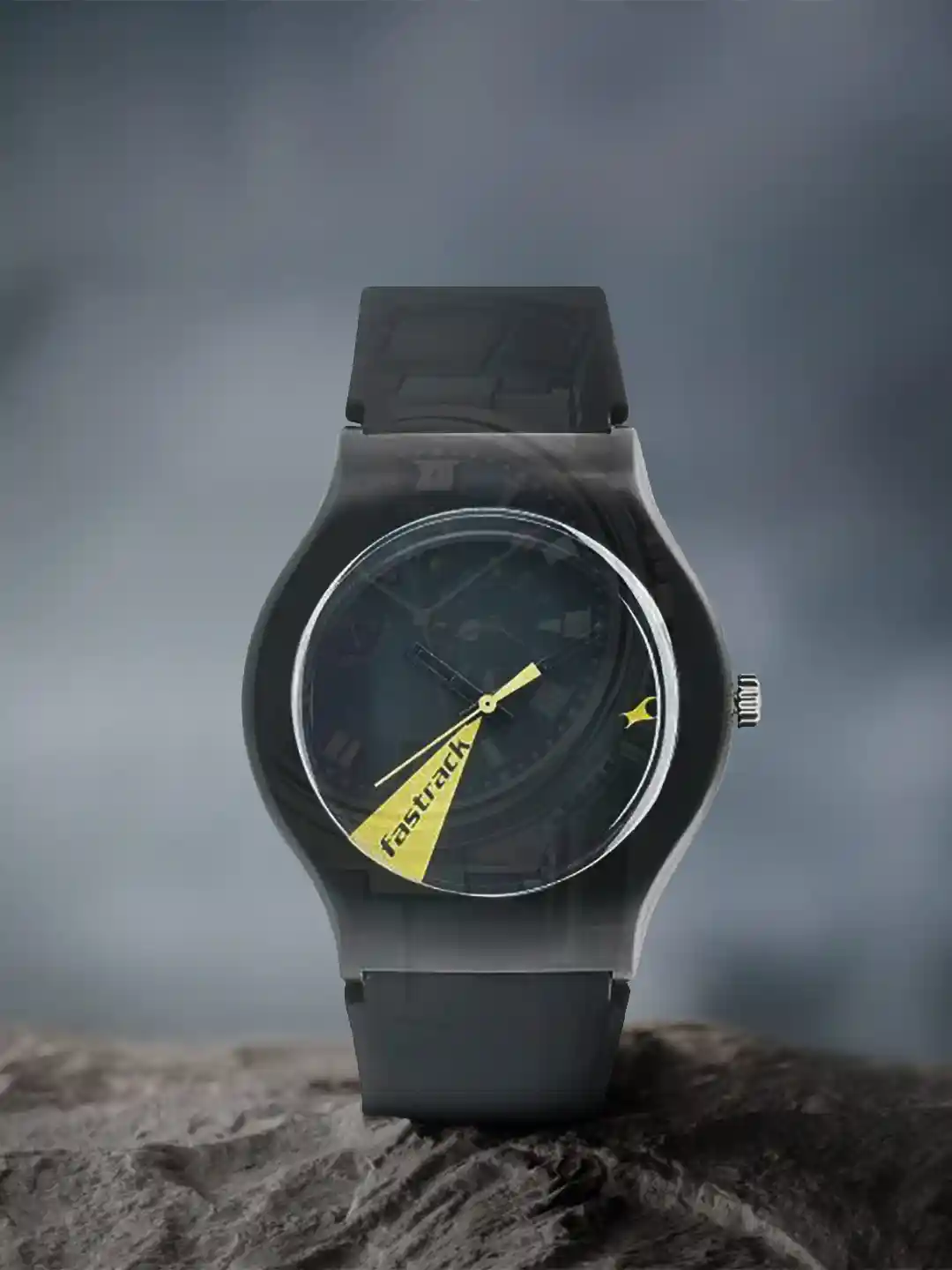 Buy Fastrack Unisex Black Printed Dial Black Straps Tees