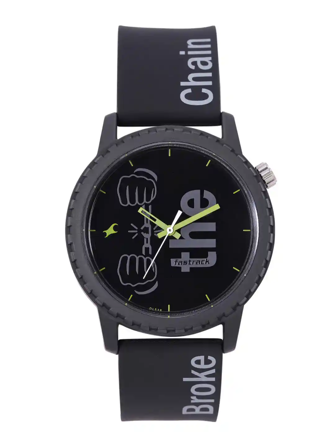 Buy Fastrack Unisex Tees Lockdown Printed Analogue Watch