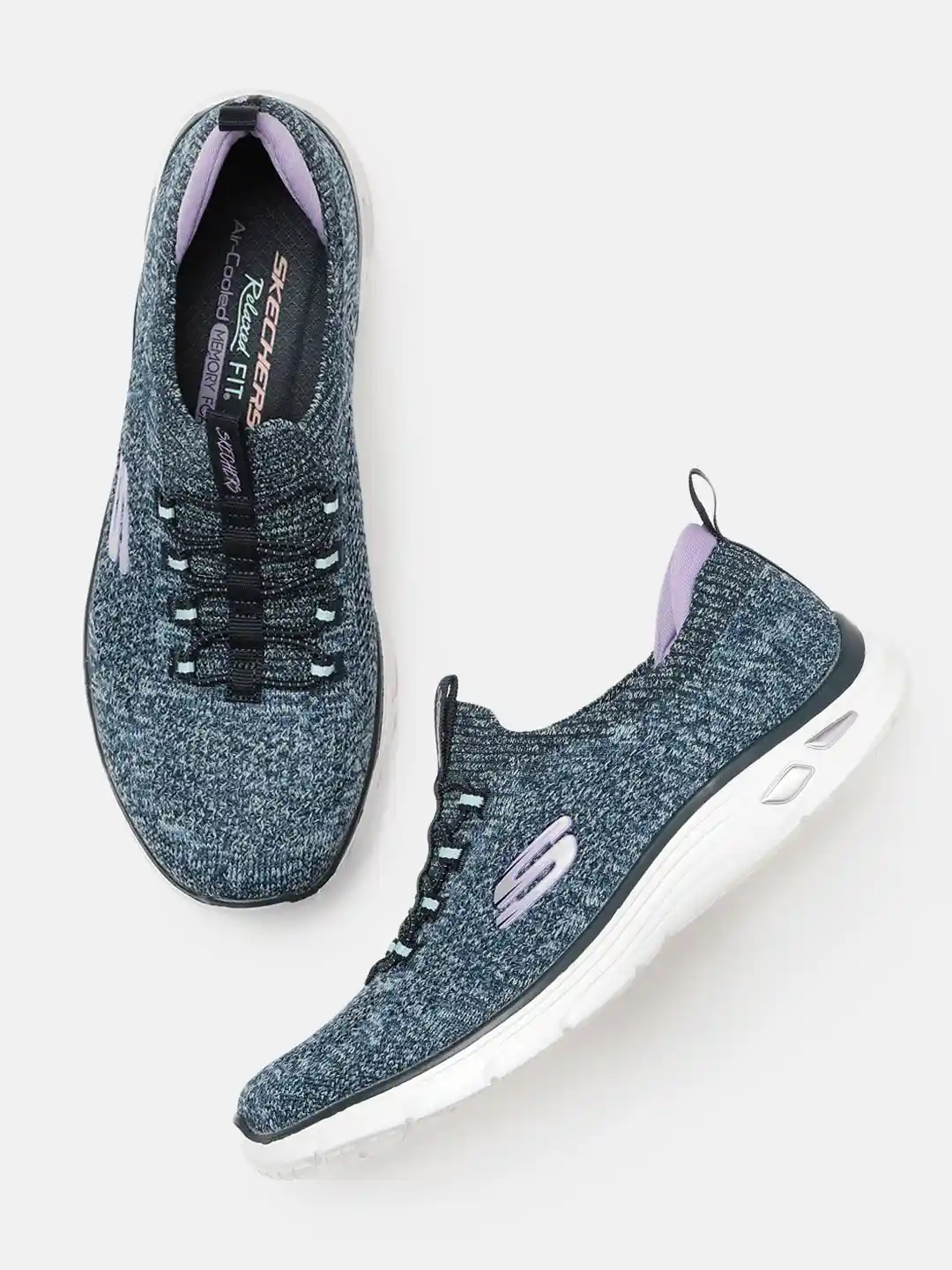 Buy Skechers Women Blue Solid Empire D'LUX Sharp Witted Air