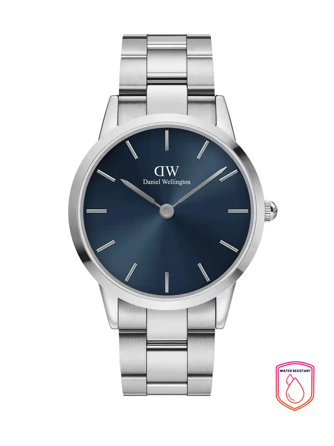 Daniel Wellington Iconic Link Artic Men Dial Blue 40mm Round Analogue Watch  DW00100448