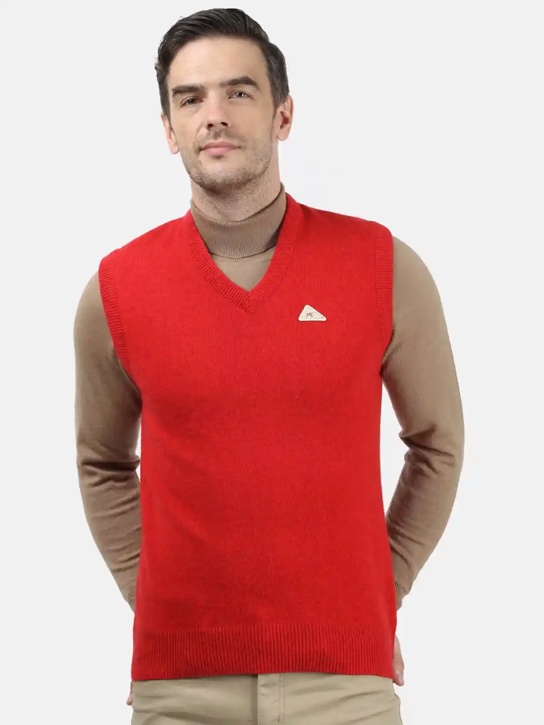 Buy Monte Carlo Men Red Sweater Vest Sweaters for Men 15291264