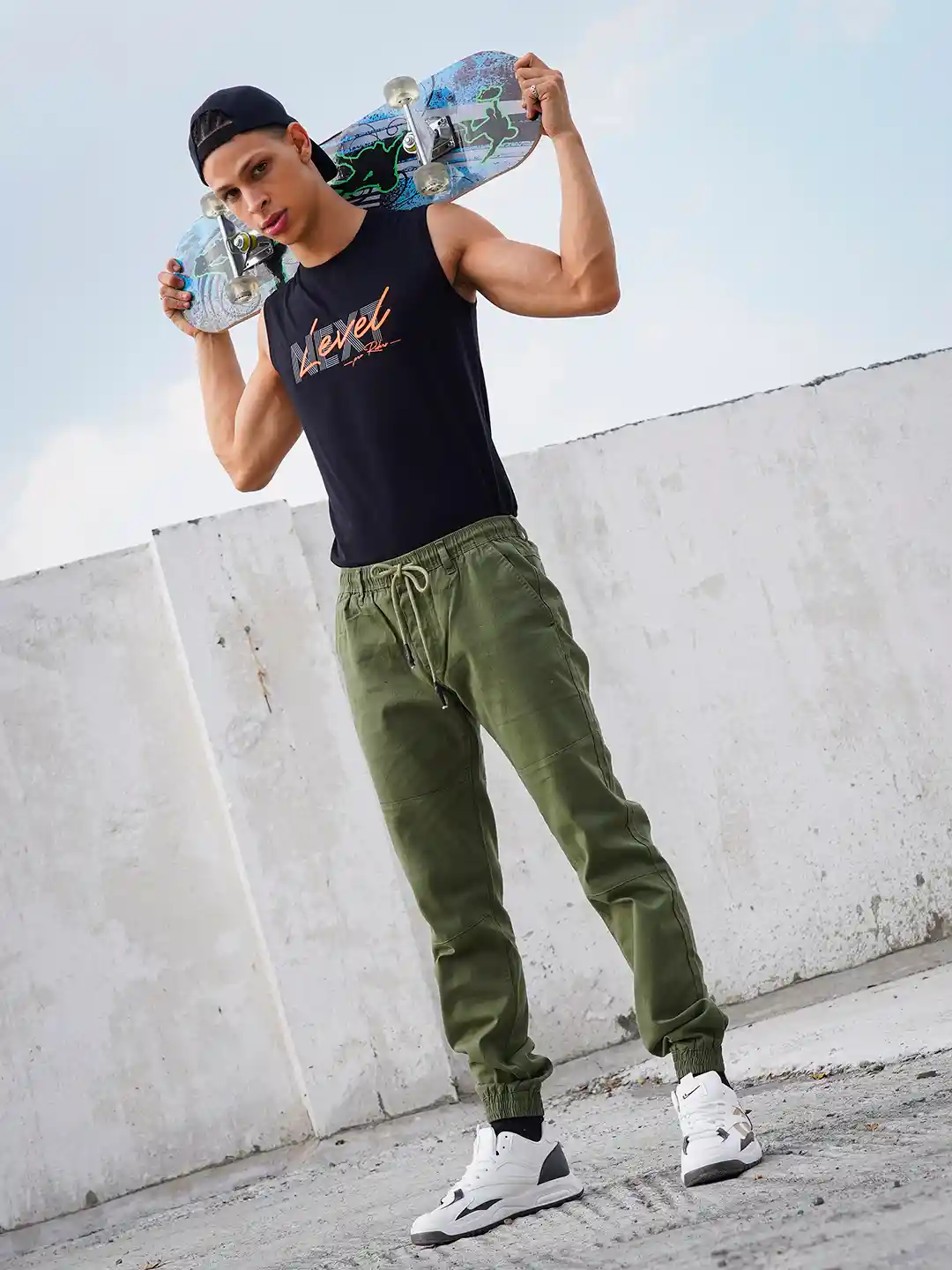 Olive Green Joggers Mens Outfit HOT Grey Joggers Mens Green