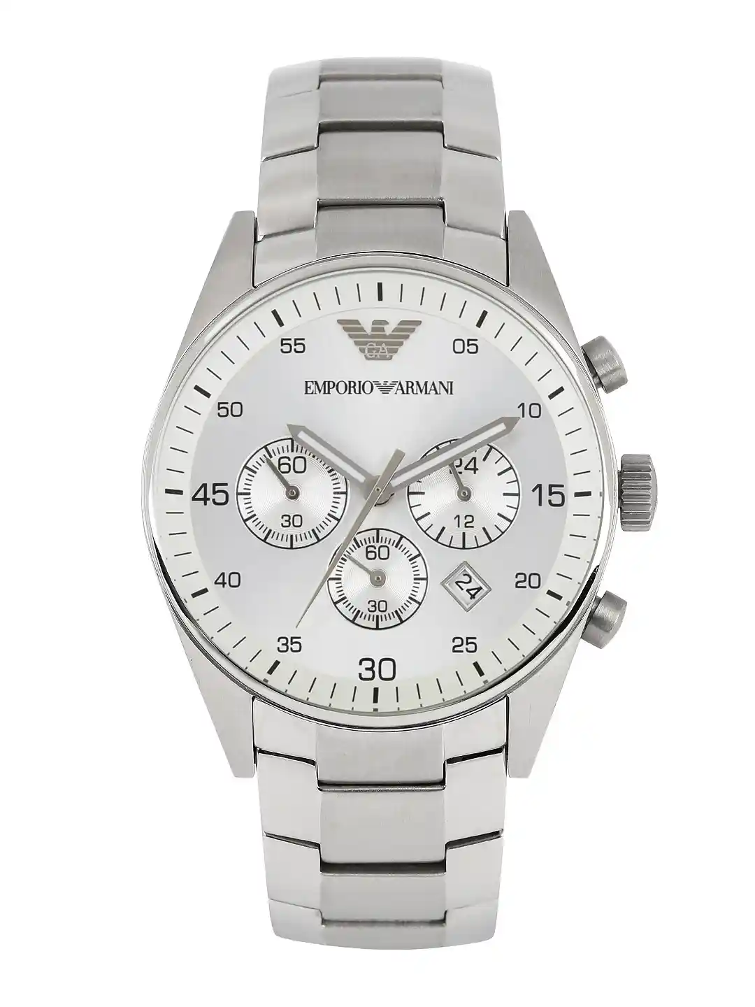 Buy Emporio Armani Men Silver-Toned Chronograph Watch AR5963