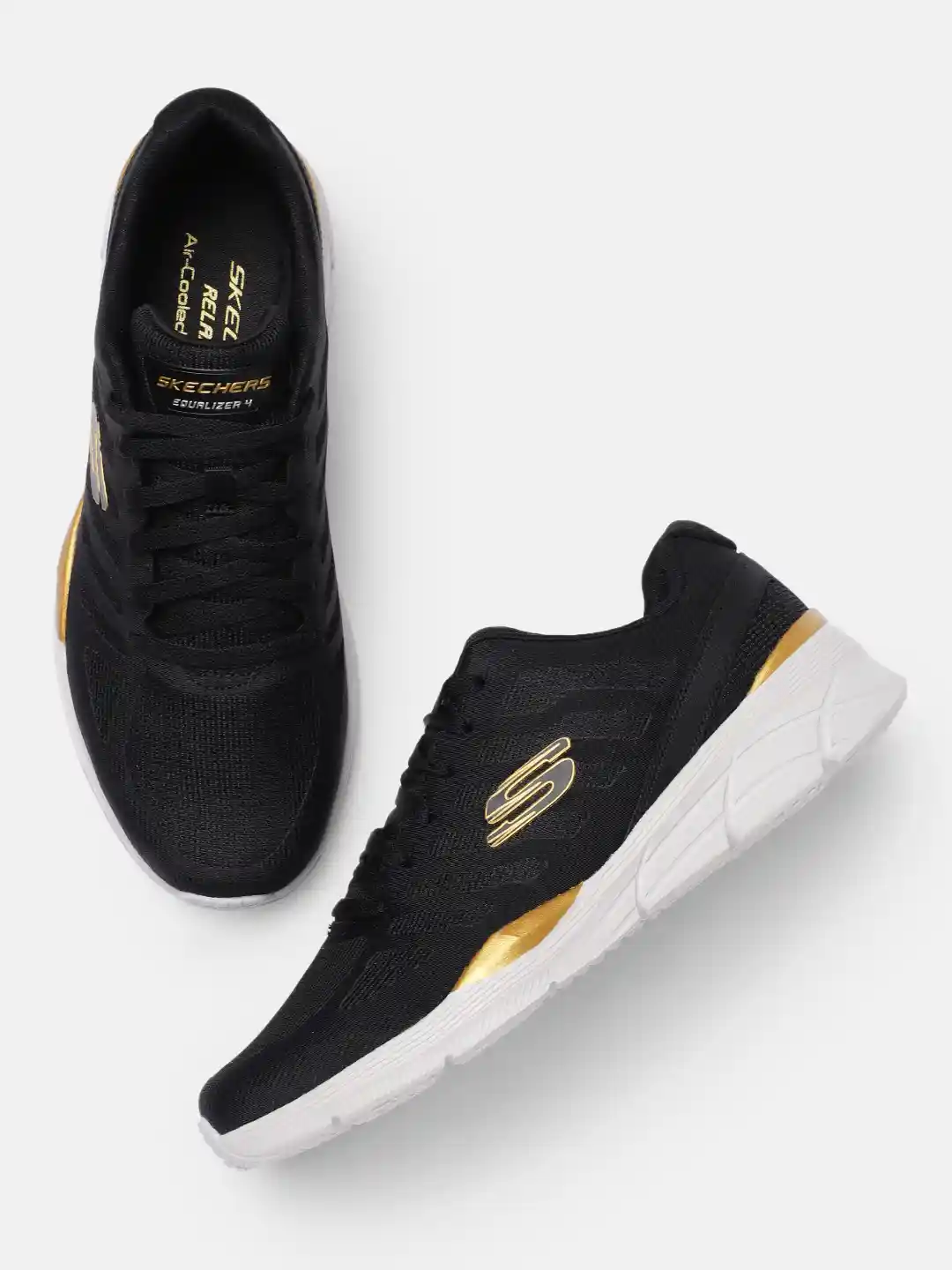 Buy Skechers Men Black EQUALIZER PHAIRME Lightweight