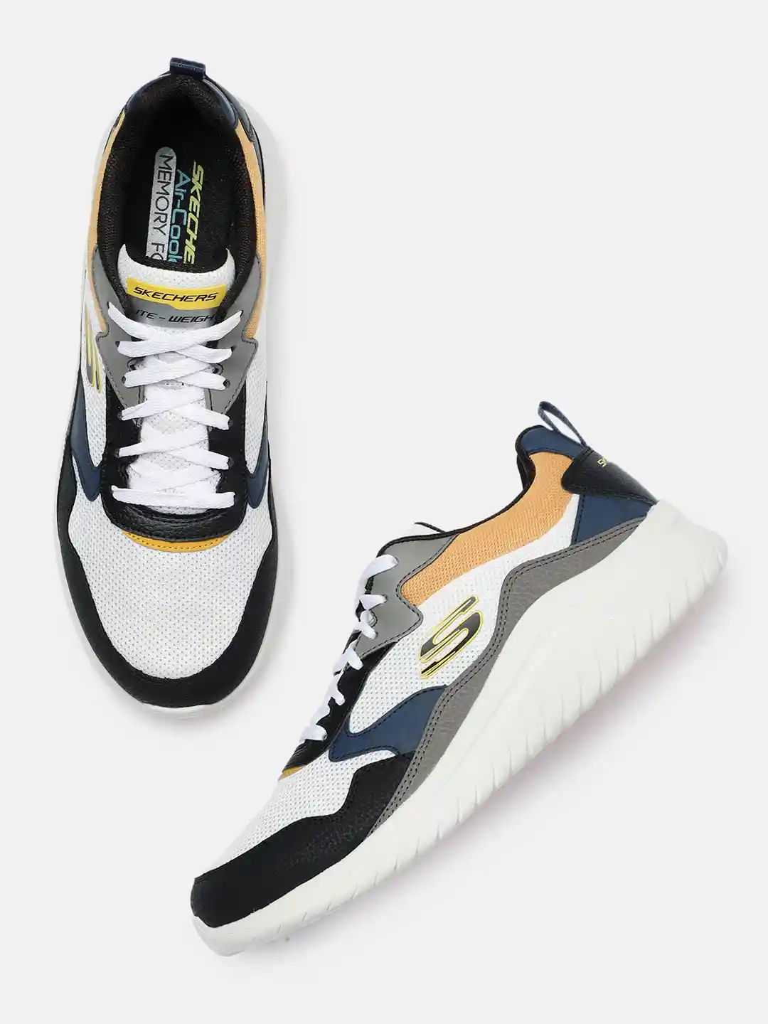 Buy Skechers Men Multicoloured Colourblocked Ultra Flex