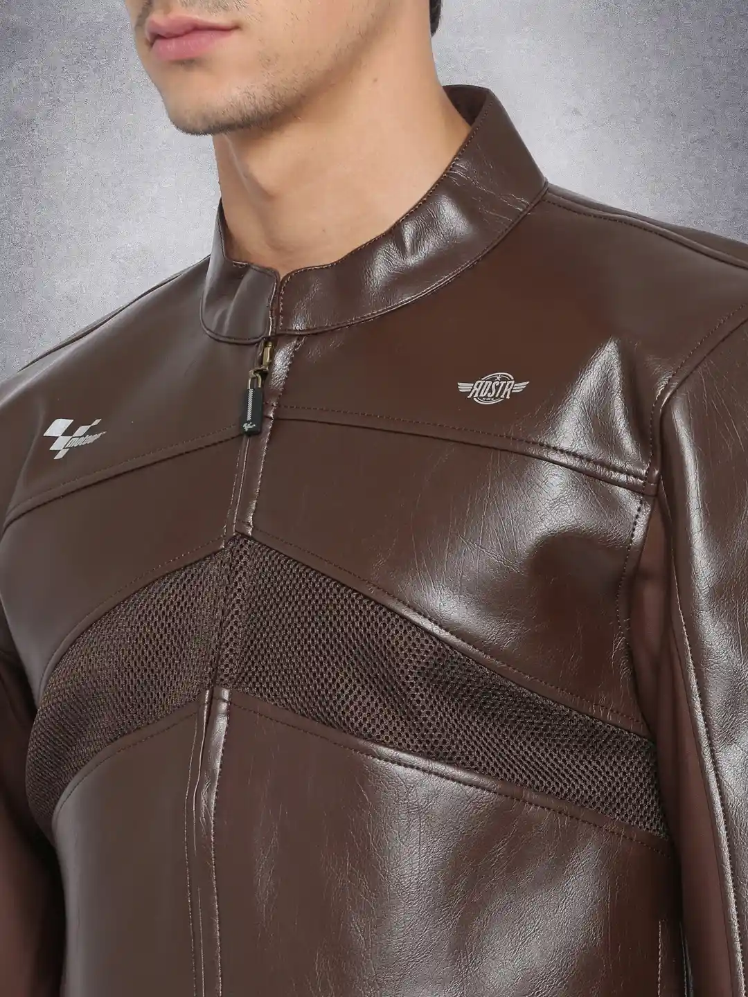 Buy RDSTR Brown MotoGP Biker Jacket Jackets for Men 1543006 Myntra