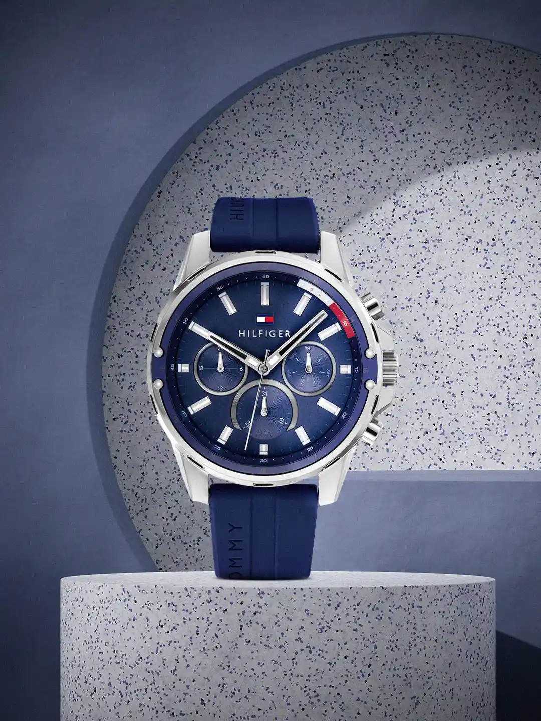 Chronograph Tommy Hilfiger Men Navy Blue Analogue Watch Buy Tommy