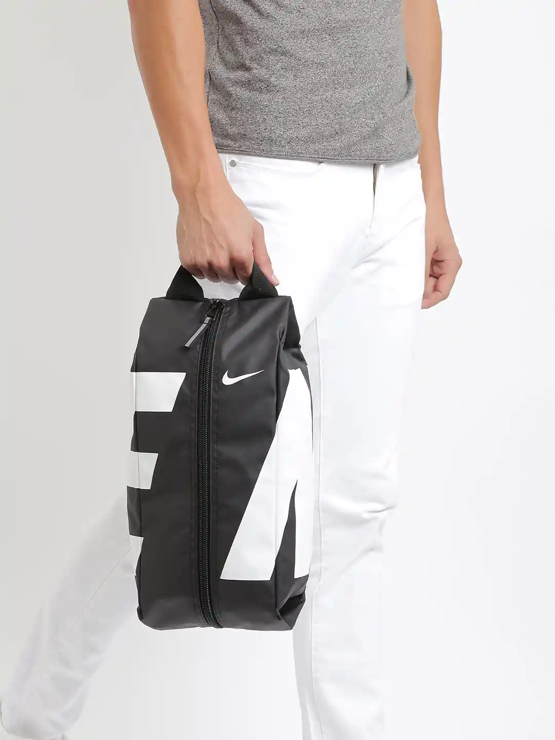 Buy Nike Men Black White Printed Alpha Adapt Shoe Bag Travel