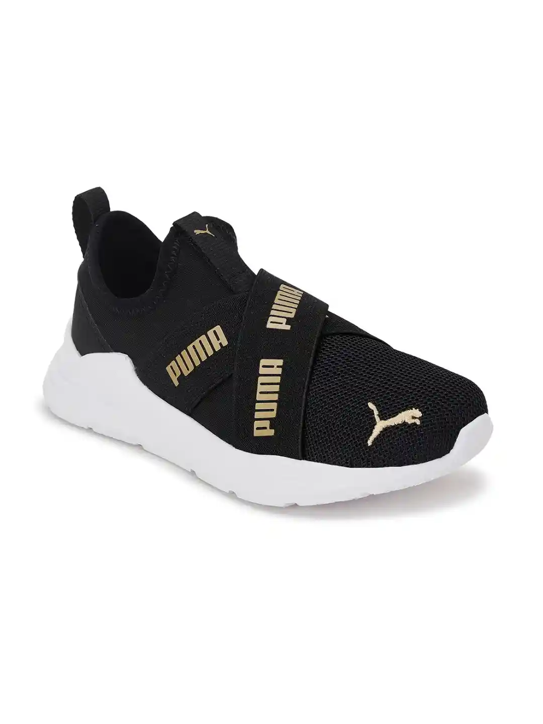 Buy PUMA Black Wired Run Slip-On Kid's Shoes Sports Shoes for