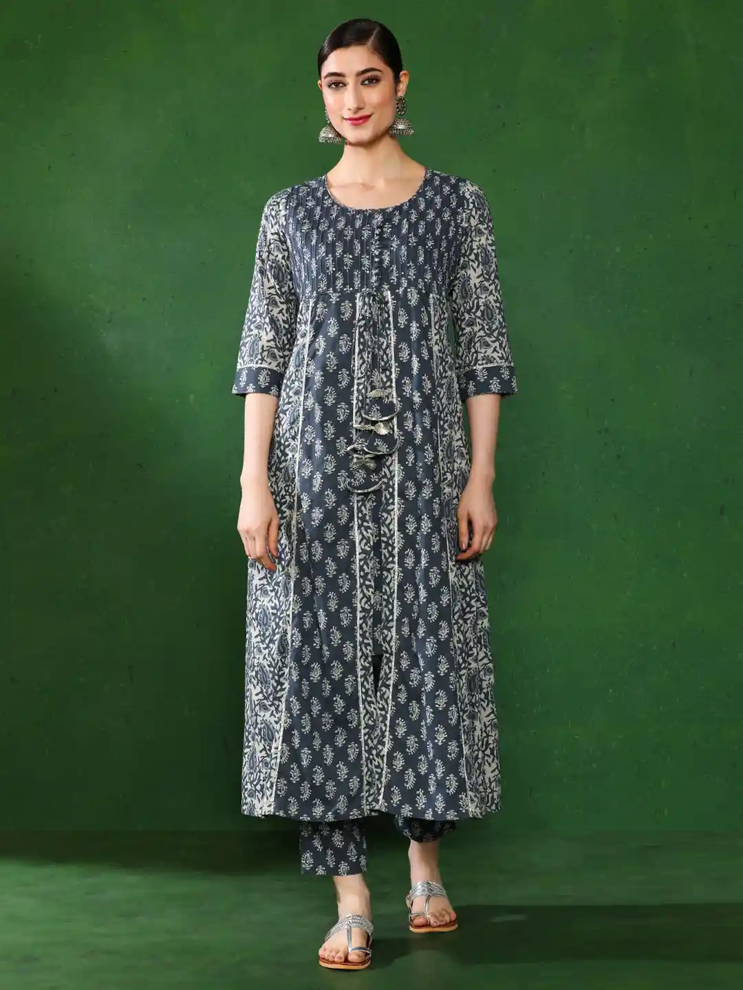 Jaipur Kurti Myntra Stylish Kurti Jaipur Kurti Women Grey White