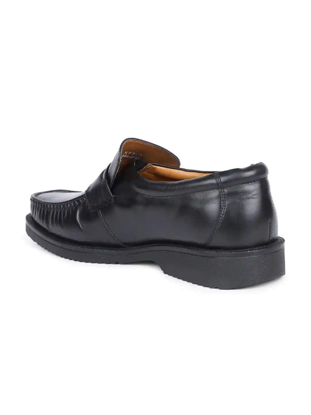 Buy Bata Men Black Solid Leather Formal Slip-On Shoes Formal