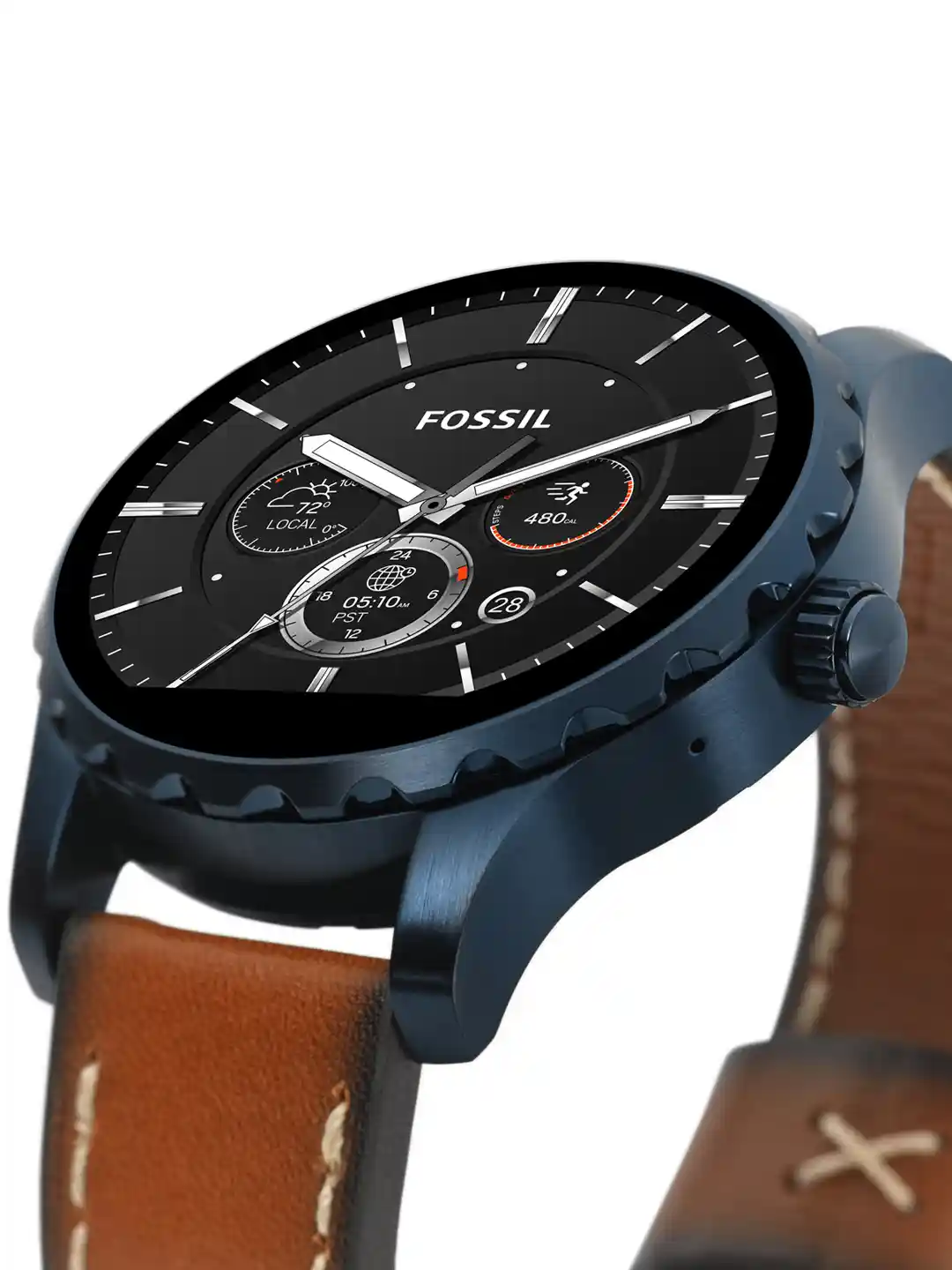 Buy Fossil Q Marshal Brown Touchscreen Smart Watch Smart Watches - Main Image