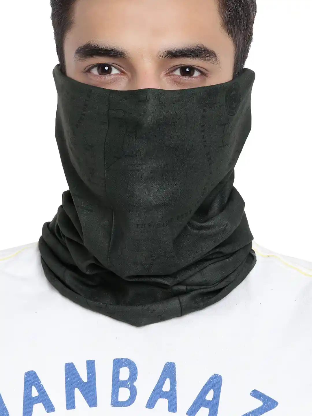 Buy Royal Enfield Unisex Olive Green Printed Bandana Headband