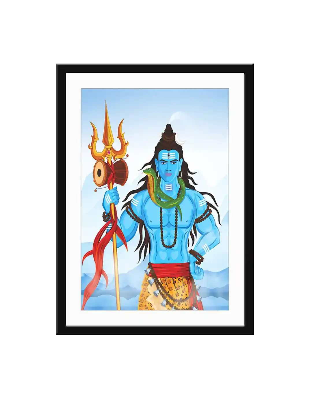 Buy 999Store Lord Shiva Mahadev Paper Wall Rectangle Paintings