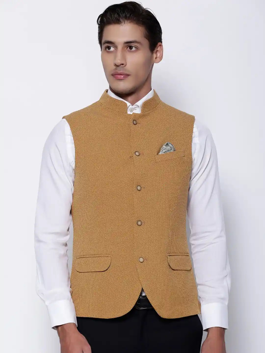 Buy Blackberrys Men Polyester Woven Waistcoat Waistcoat for Men