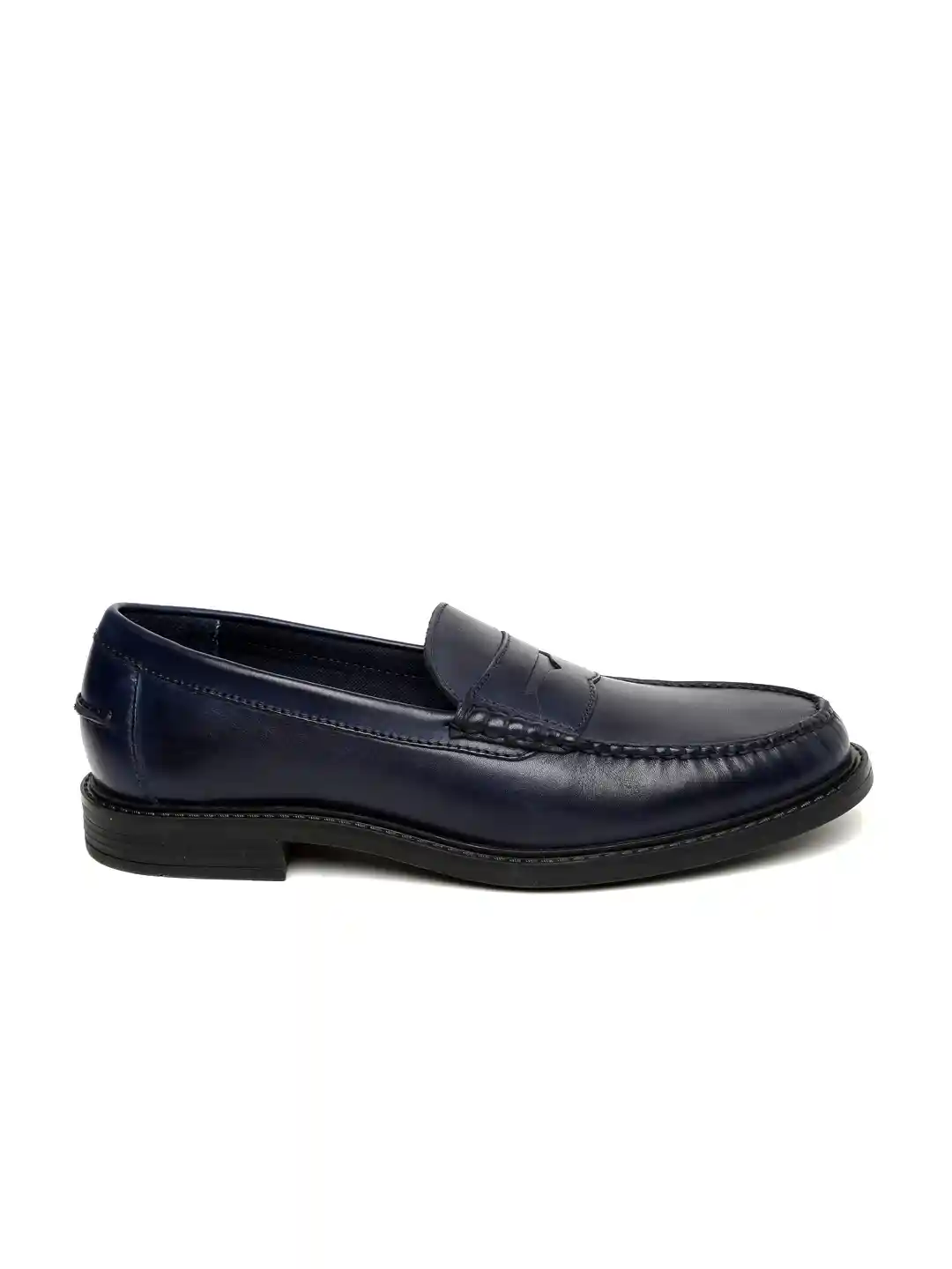 Buy Cole Haan Men Navy Solid Pinch Campus Penny Loafers Casual