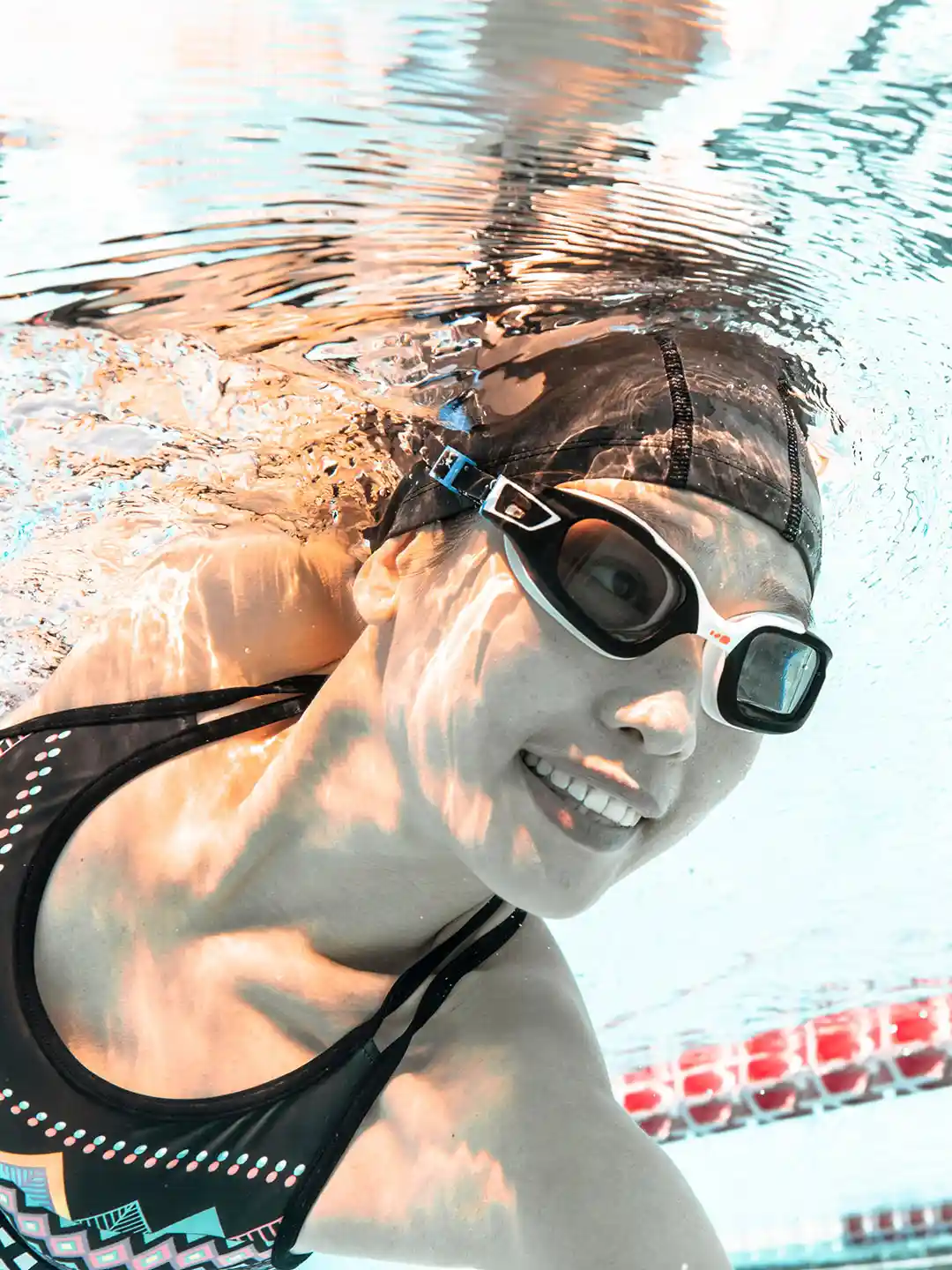 Buy Decathlon White Black Selfie Frame Swimming Goggles