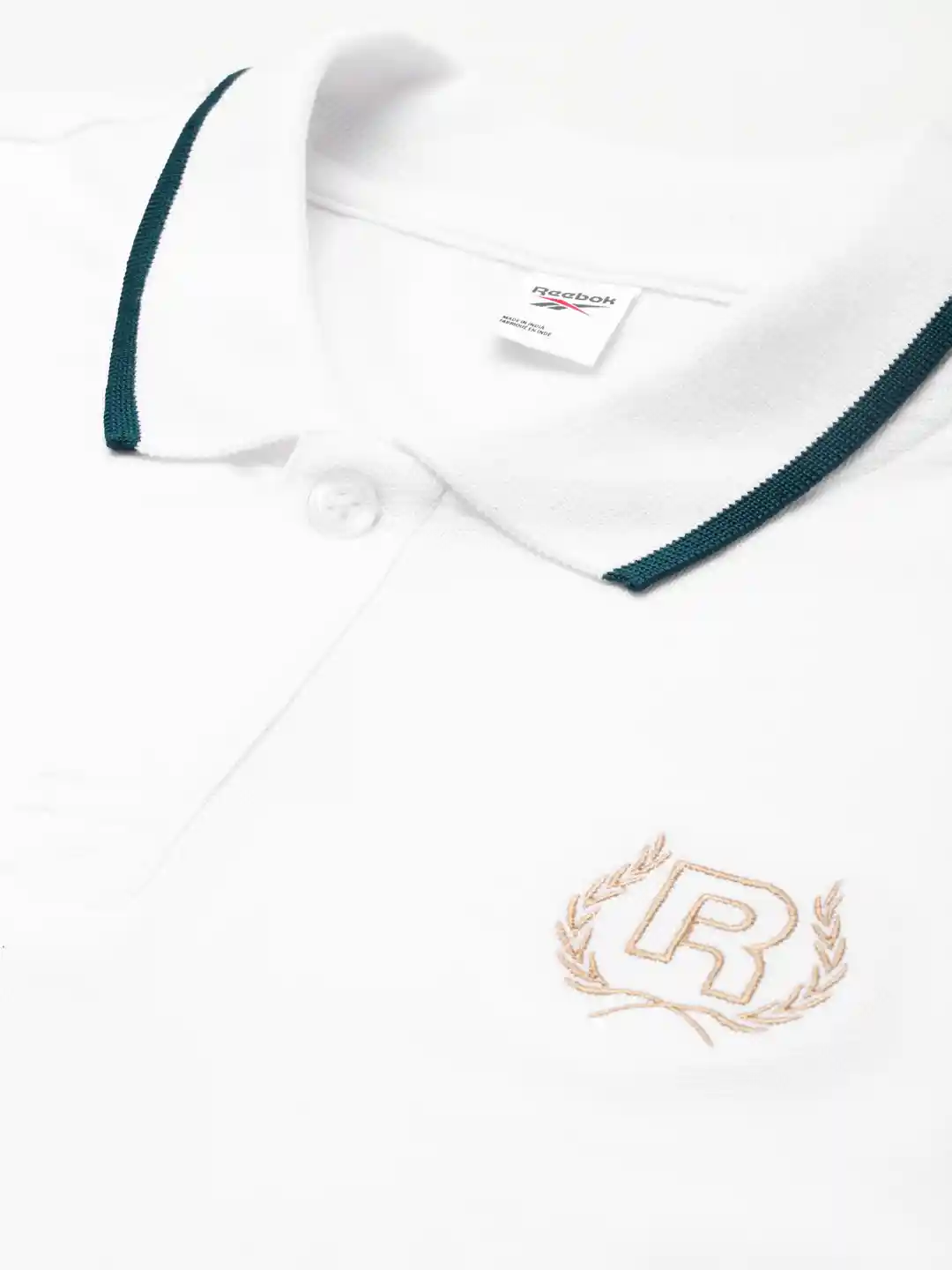 Buy Reebok Classic Men White TS Golf Polo Collar T-shirt Tshirts