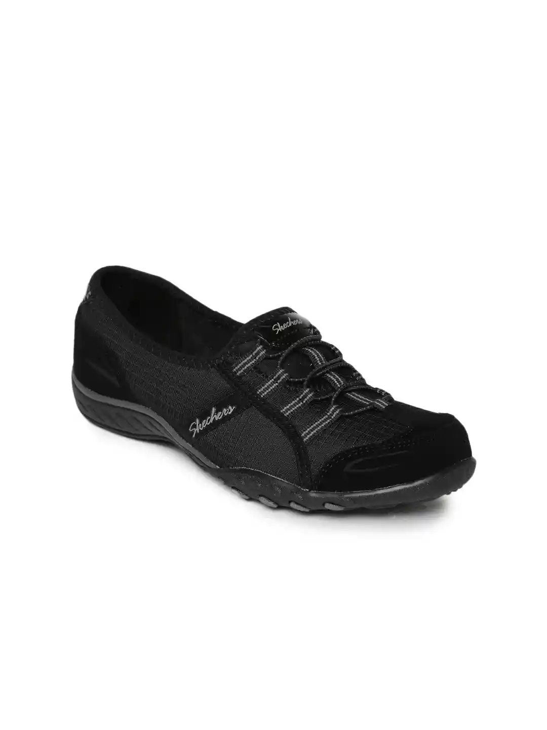 Buy Skechers Women Black Breathe-Easy Lovestory Slip-On Sneakers