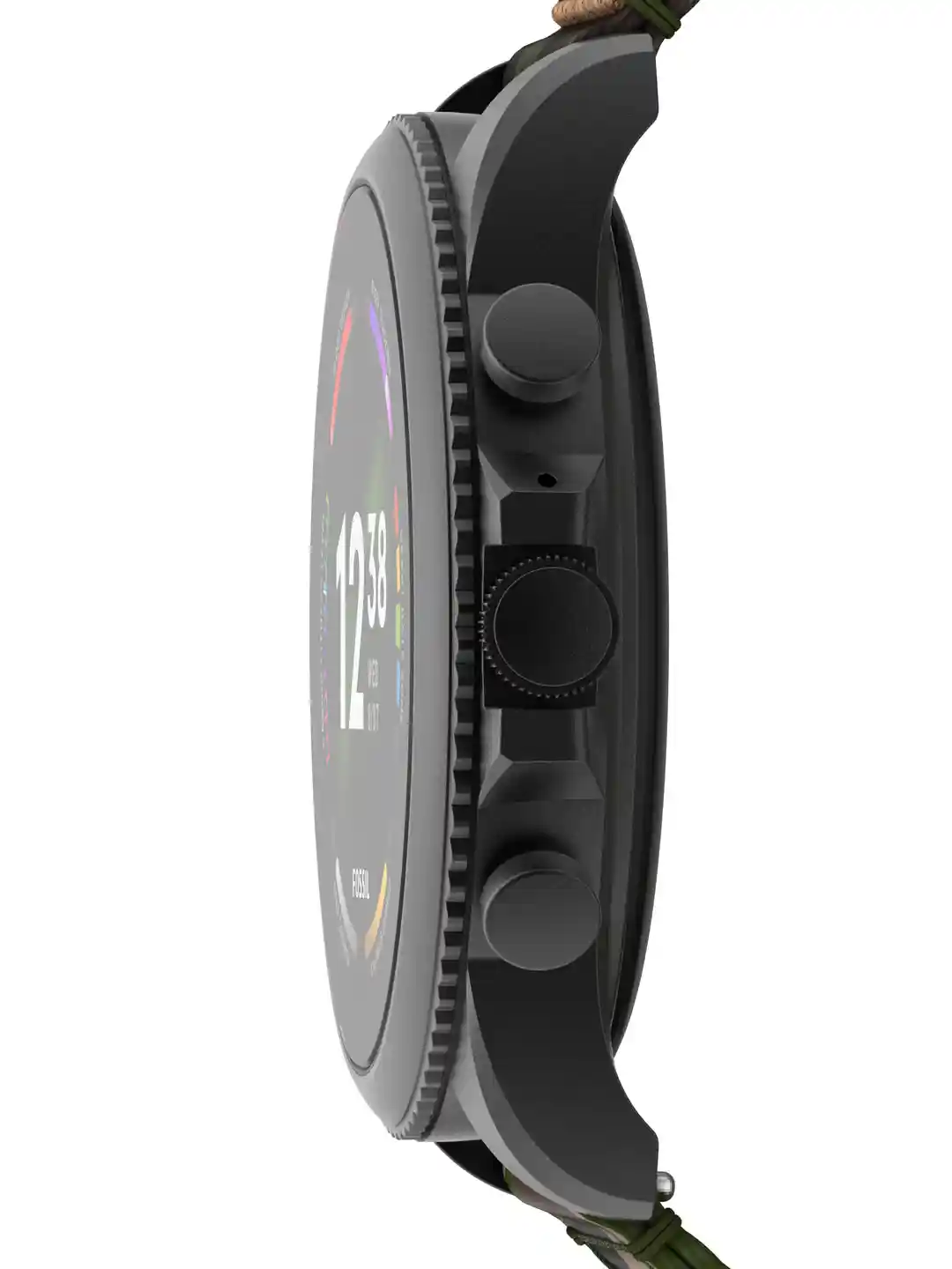 Buy Fossil Men Black Olive-Green GEN Smartwatch FTW4063