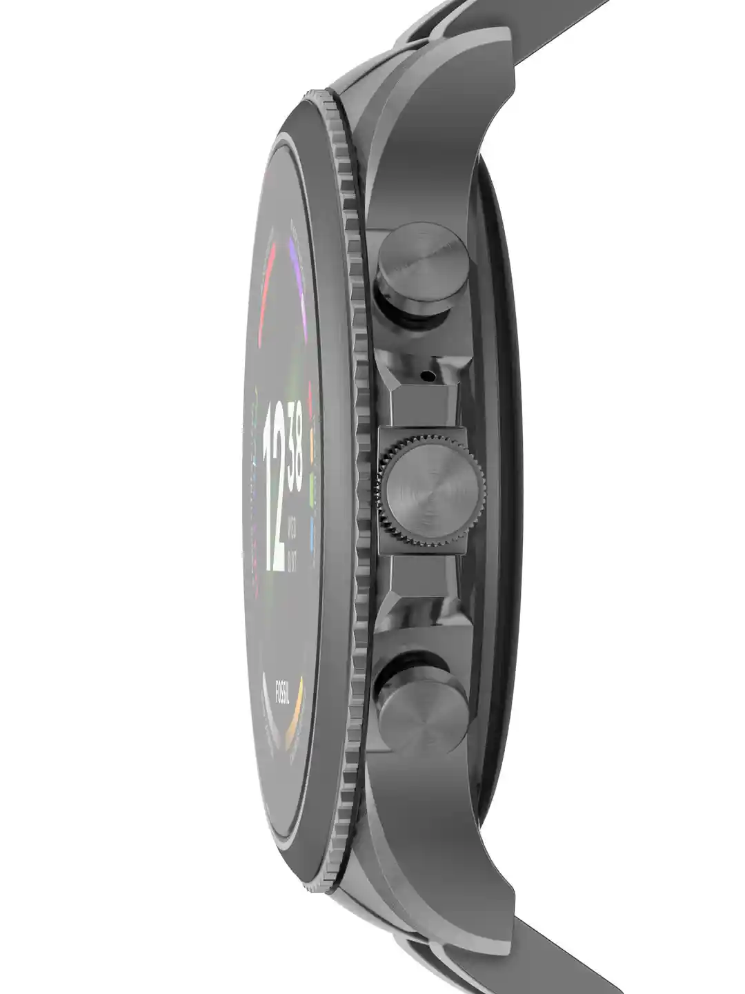 Buy Fossil Men Silver-Toned Black Solid GEN Smartwatch FTW4059